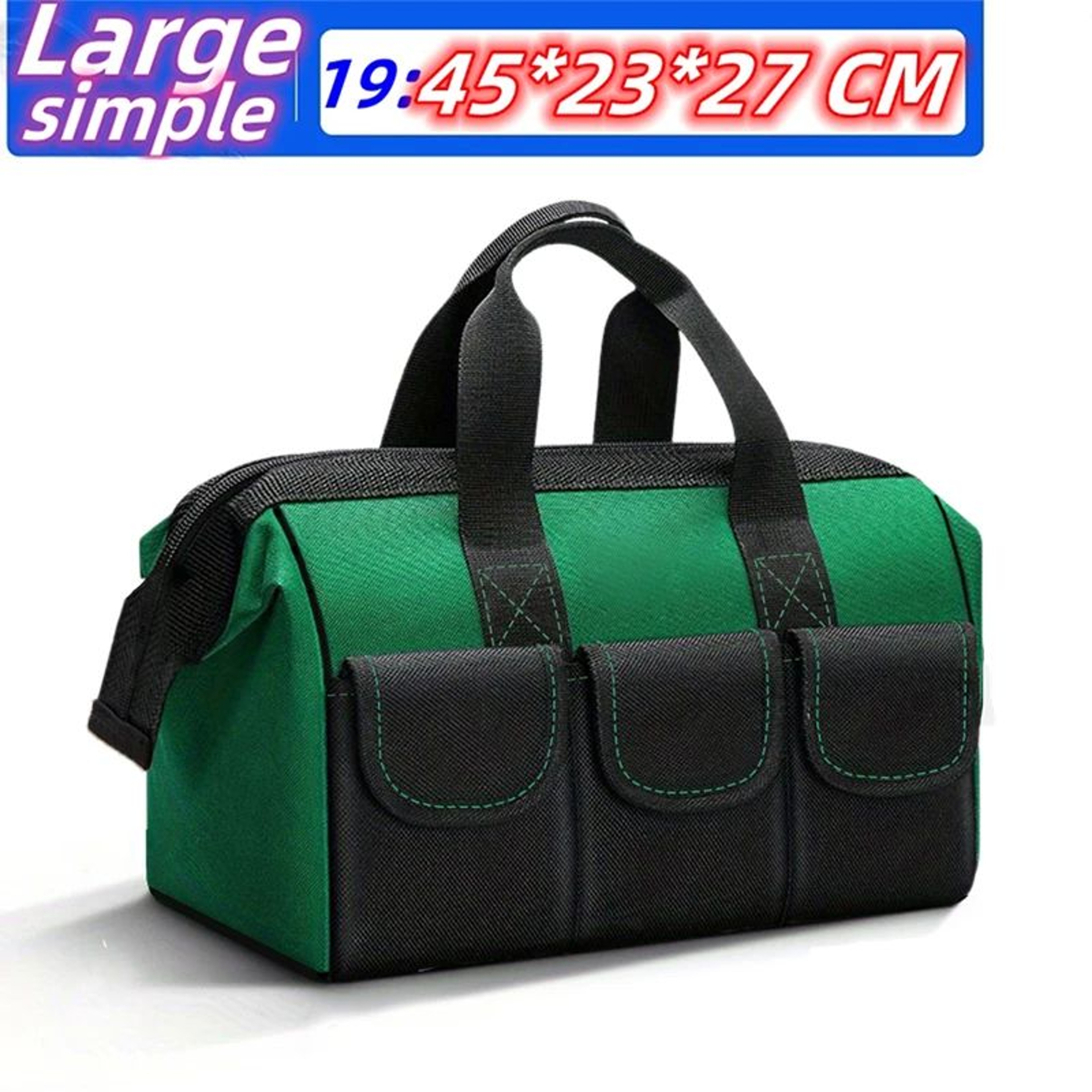 23 Inches HeavyDuty Waterproof Tool Bag  1680D Oxford Large Capacity Electrician Storage Tote WearR 18