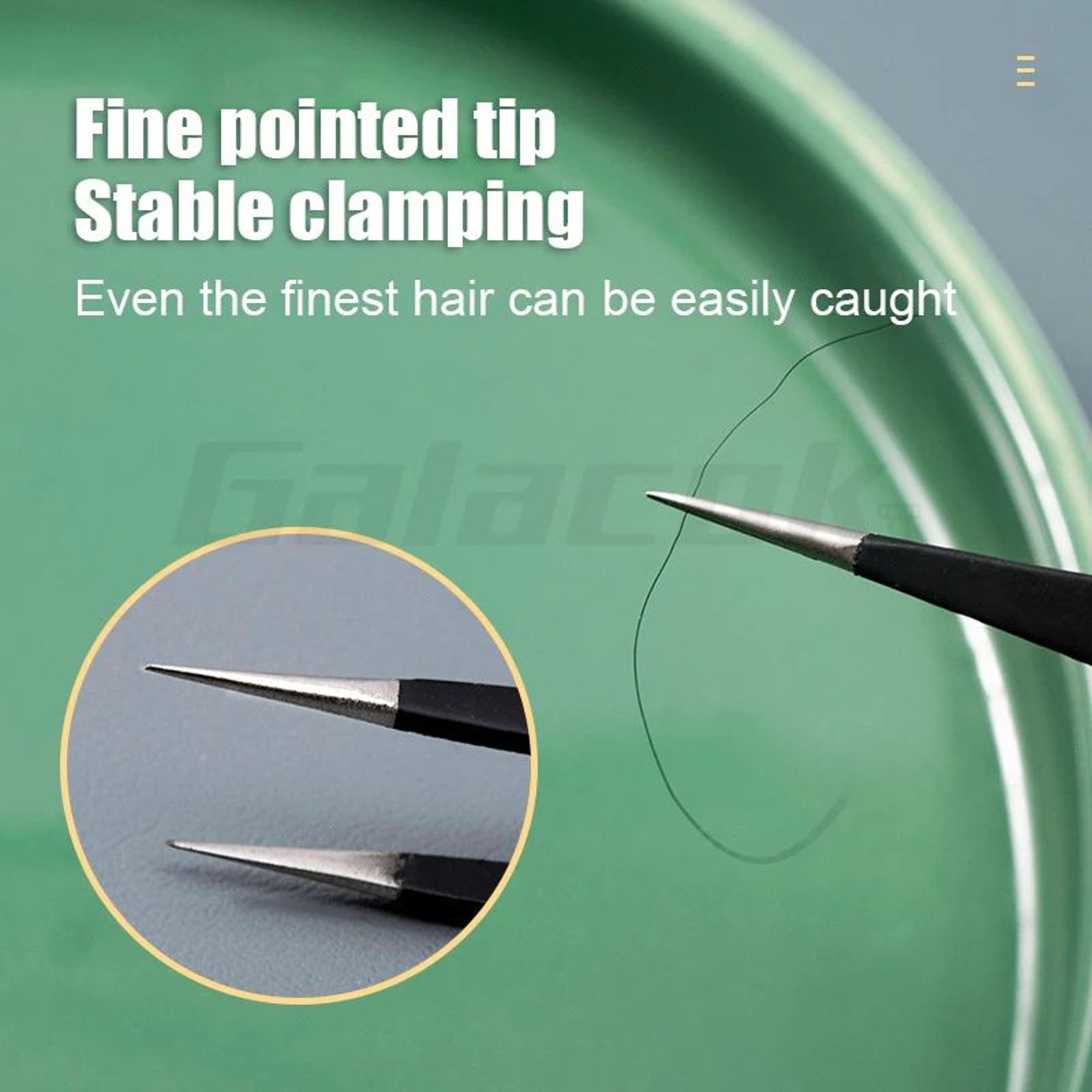 6 Pcs Antistatic Stainless Steel Tweezers Set  Curved  Straight Tips For Electronics Repair  Model  3