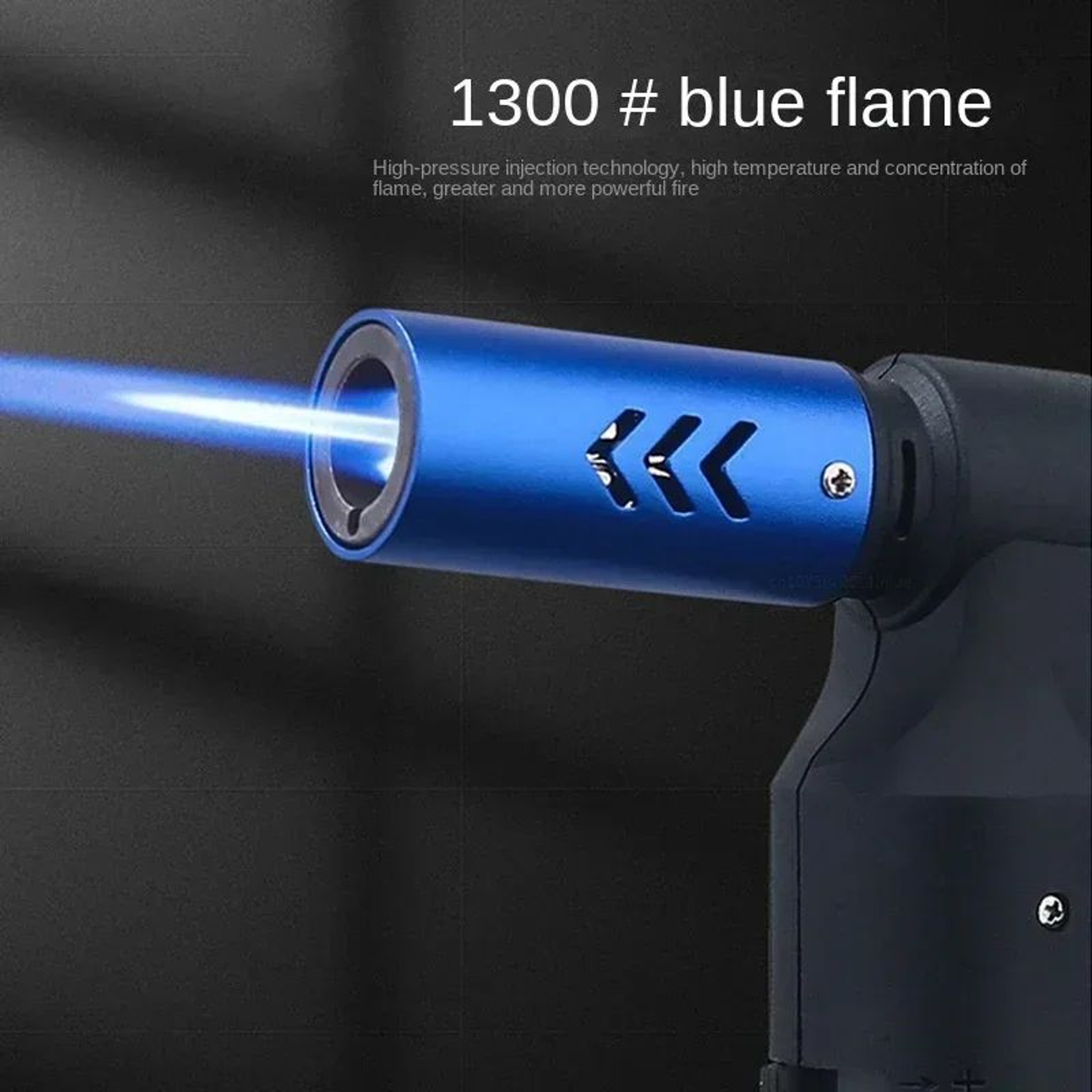 HONEST Windproof Jet Flame Butane Lighter  Metal Torch For Cigars BBQ Kitchen Outdoor Camping  Jewe 2