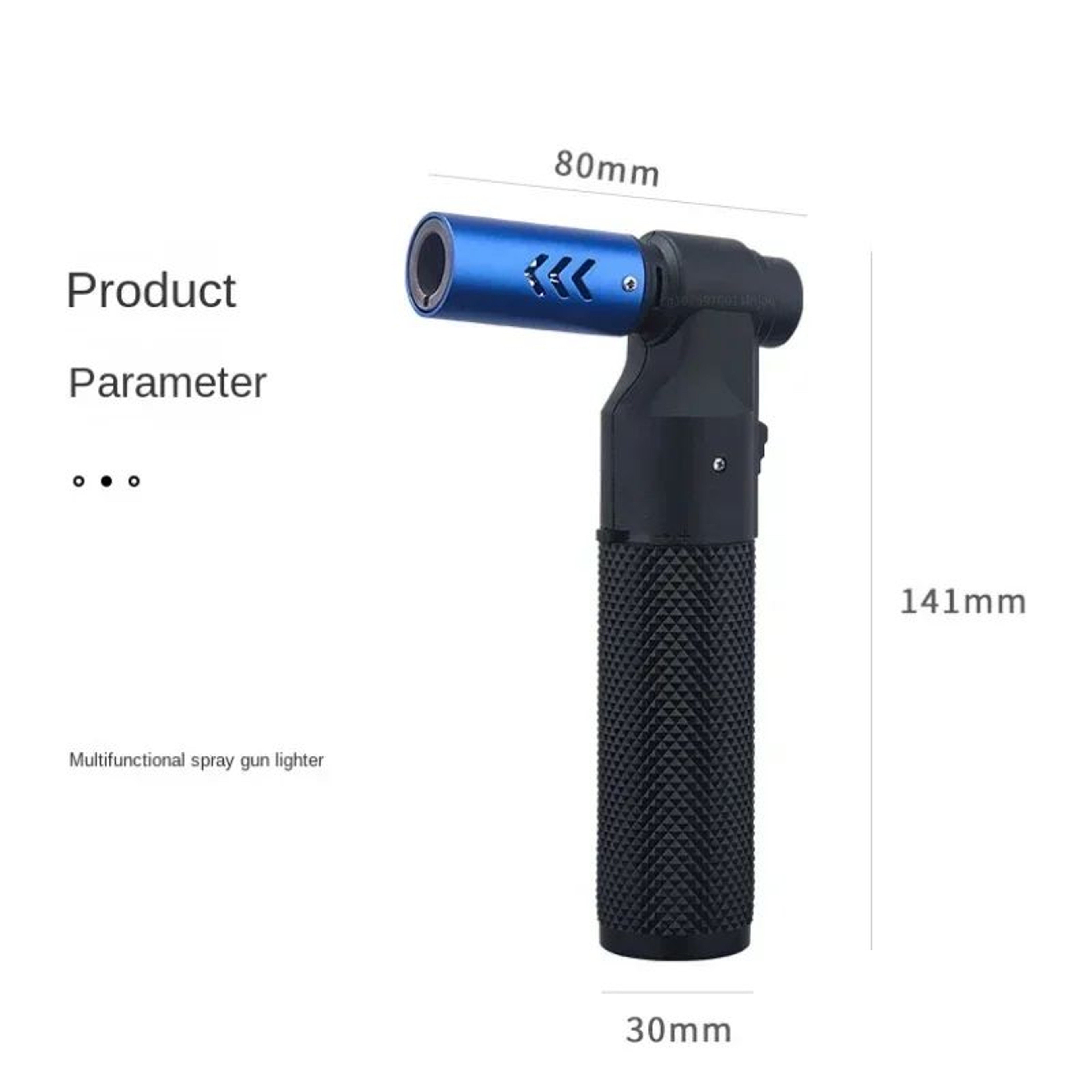 HONEST Windproof Jet Flame Butane Lighter  Metal Torch For Cigars BBQ Kitchen Outdoor Camping  Jewe 4