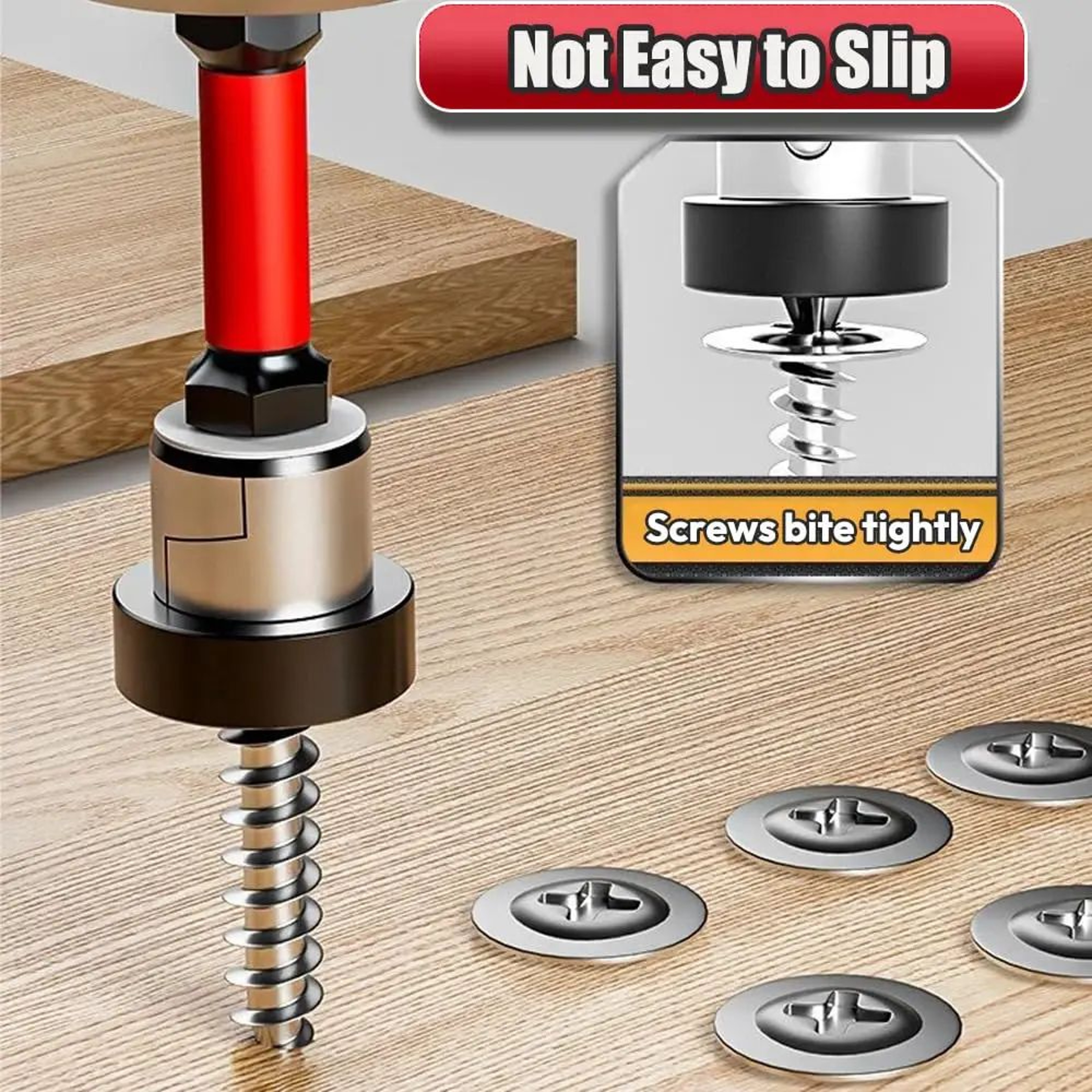 Magnetic Positioning Drywall Screwdriver Bit  S2 Steel Locator Bit For Plasterboard Gypsum Board Sc 2