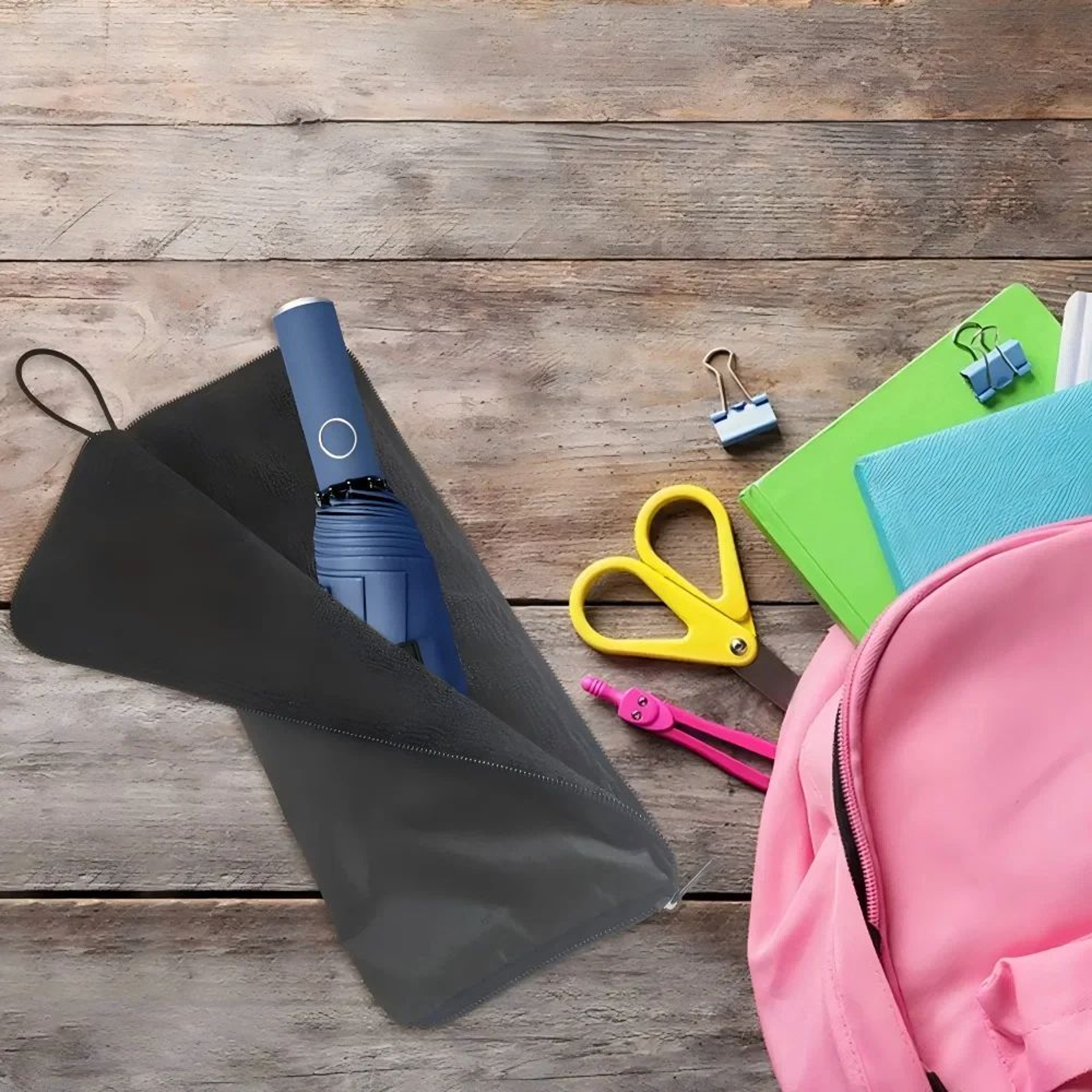 WaterAbsorbing Microfiber Umbrella Storage Bag  Waterproof Portable Umbrella Cover Sleeve For Home  4