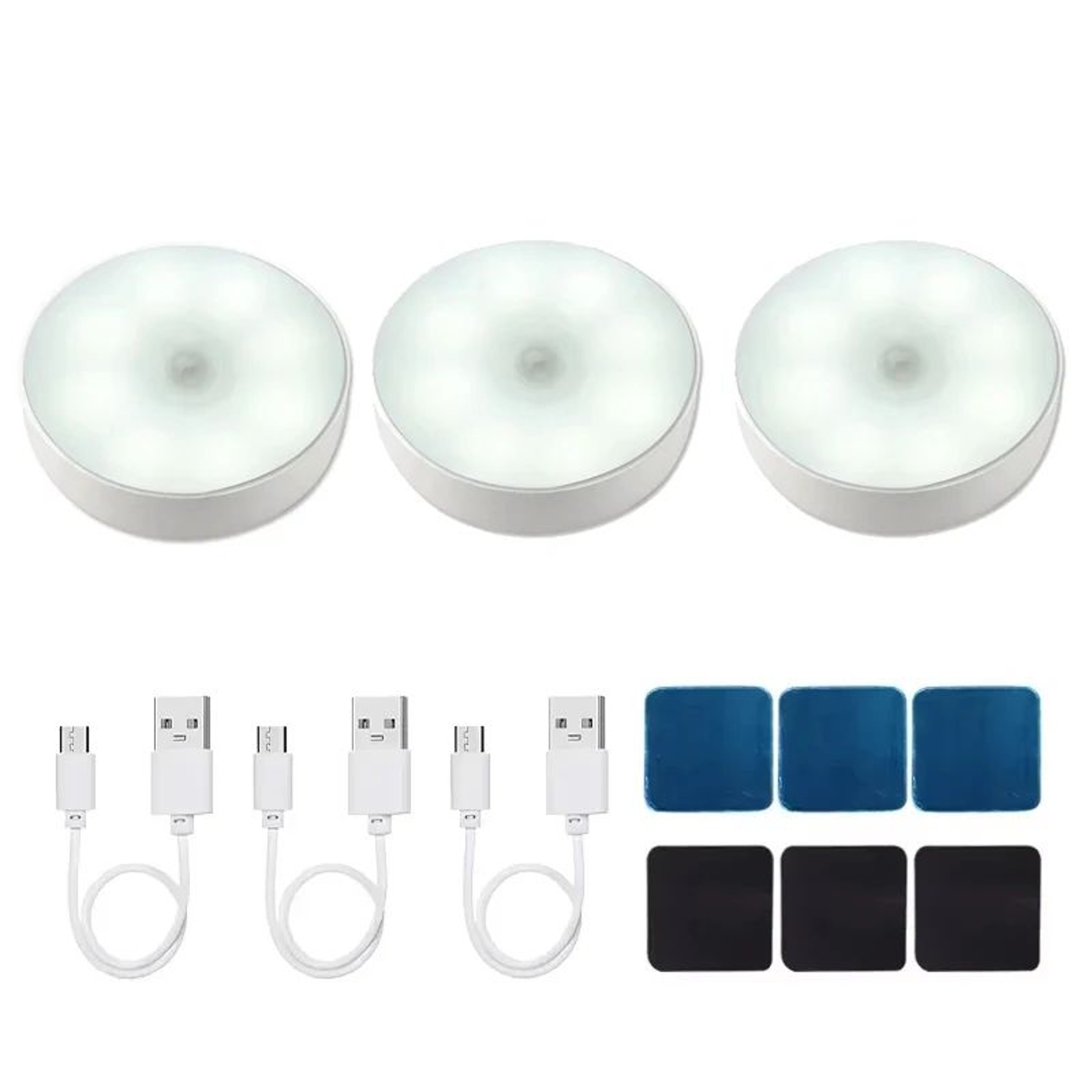 Motion Sensor LED Night Light USB Rechargeable  Wireless Closet  Cabinet Light For Kitchen Stairs W 20