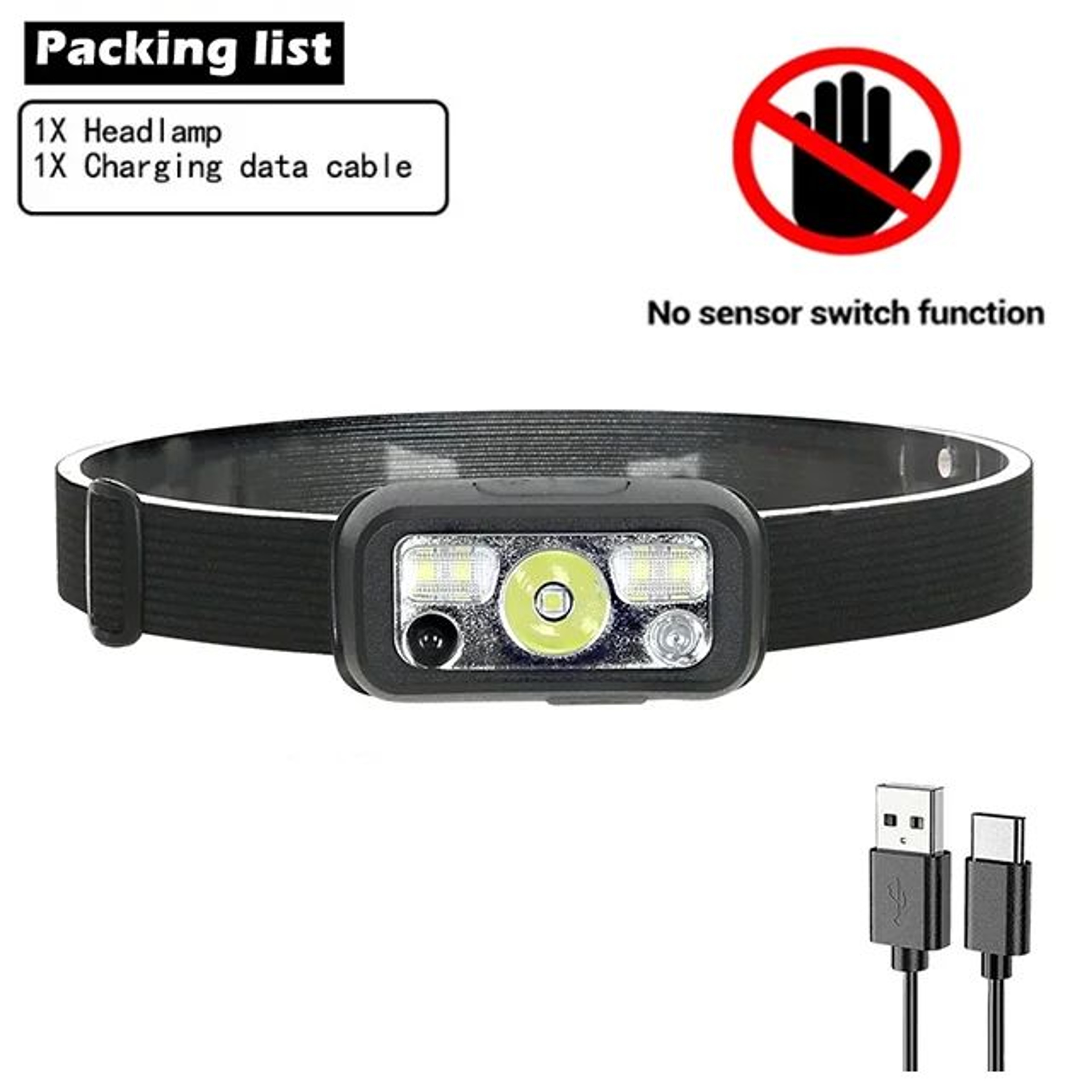 Mini USB Rechargeable Sensor COB LED Headlamp – Powerful Hands-Free Headlight for Fishing, Camping, Hiking & Outdoor Wor – view 8