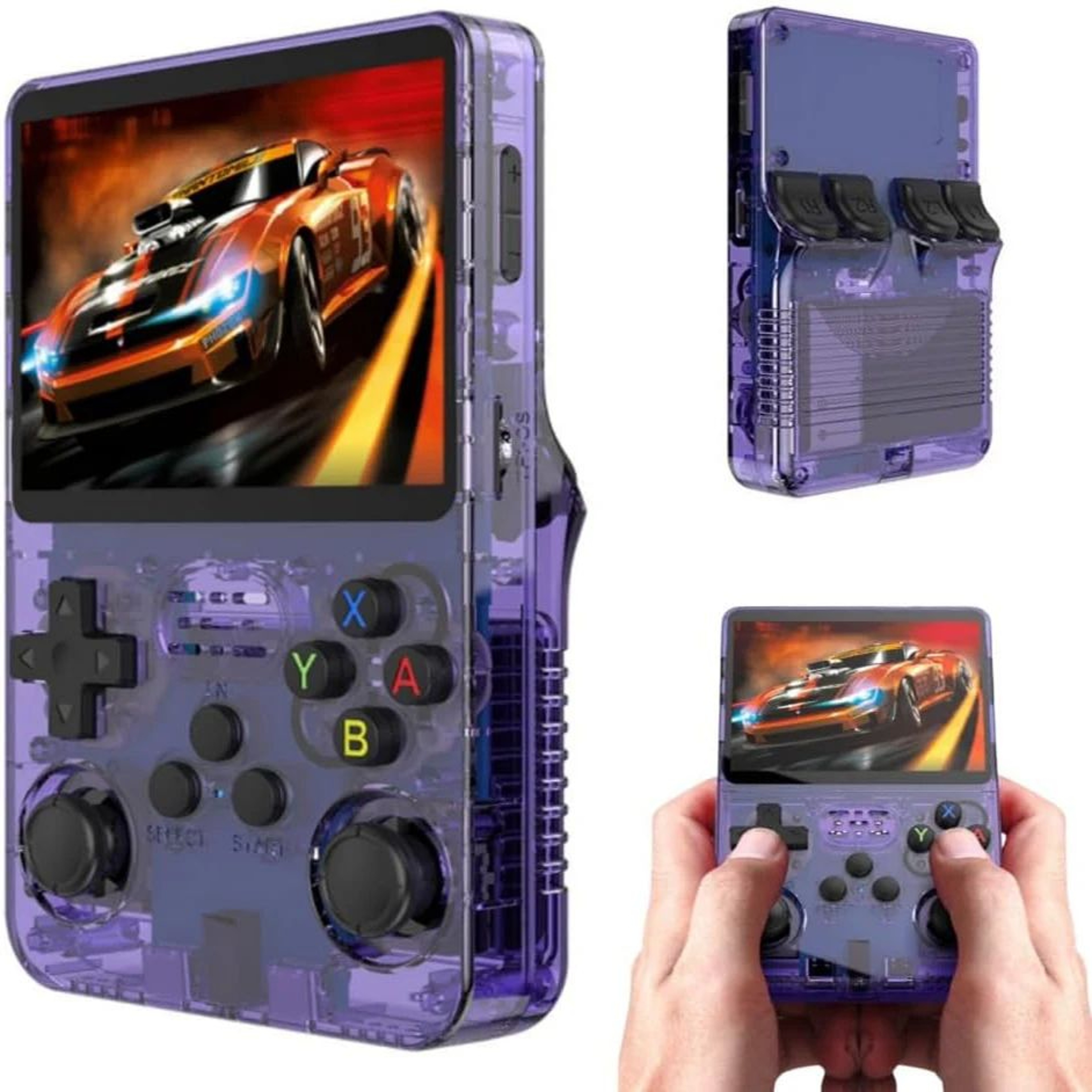 R36S Retro Handheld Game Console  35 In IPS Screen 22000 BuiltIn Games 128GB Portable Video Game Pl 0