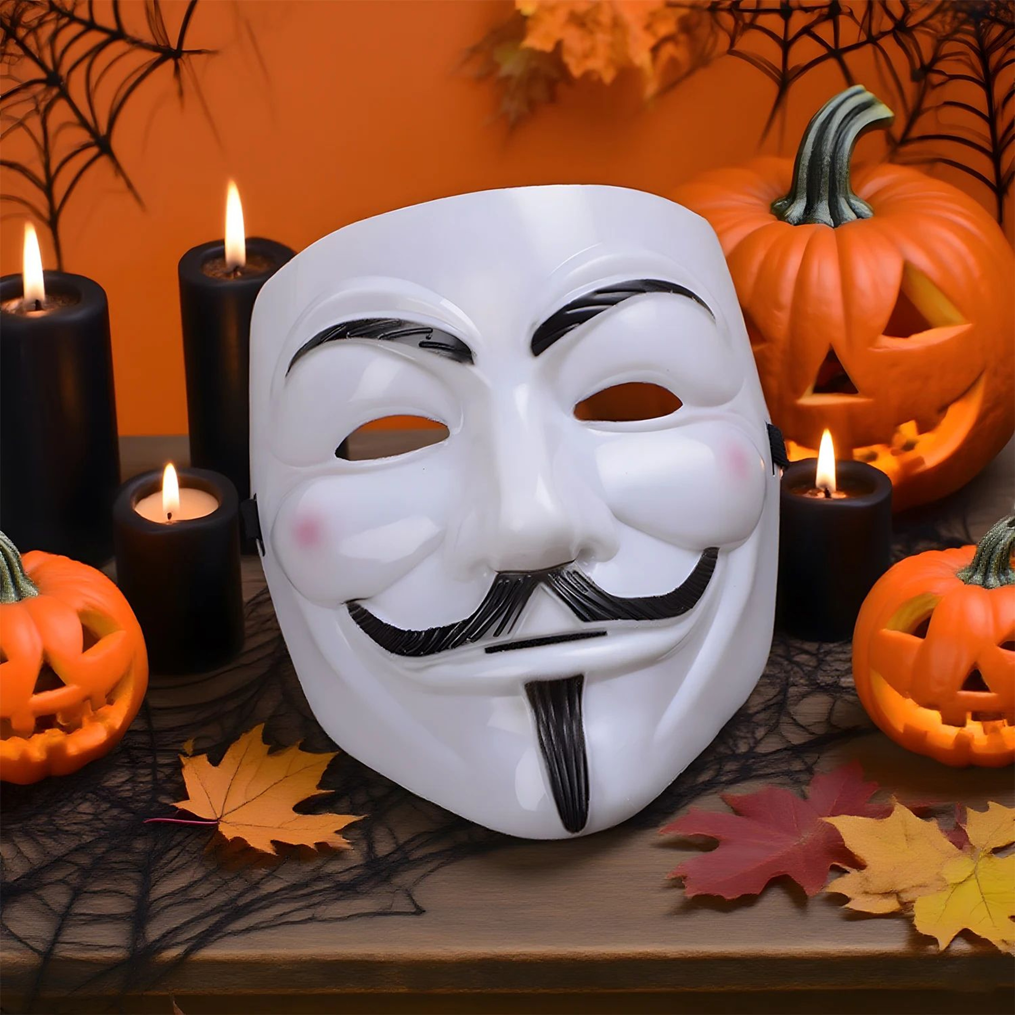 Guy Fawkes V Mask  Anonymous Hacker Style Halloween Costume Mask For Cosplay Parties Horror  Christ 2