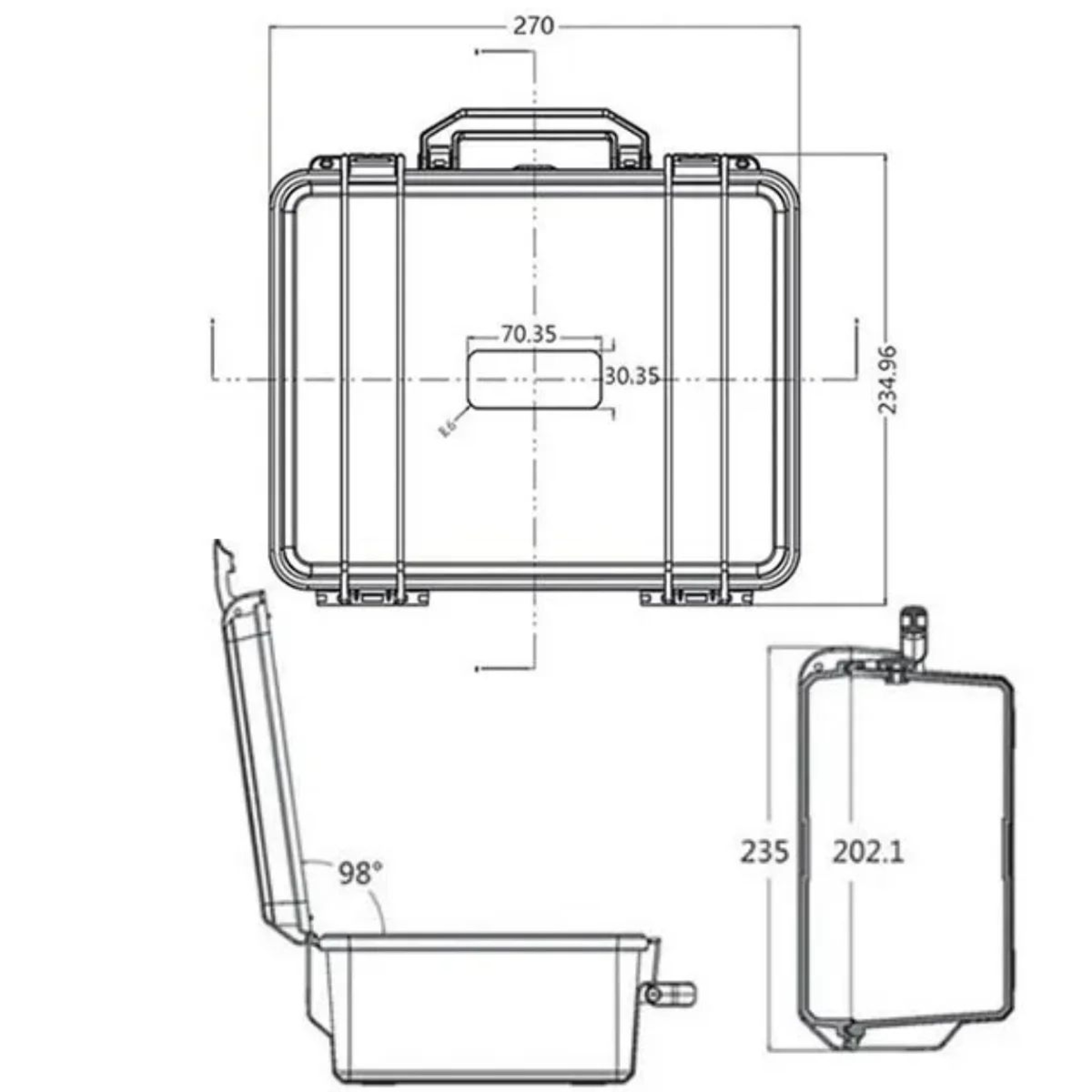 Waterproof Hard Tool Case Organizer Box  Impact Resistant Safety Protector Storage For Hardware Ins 1