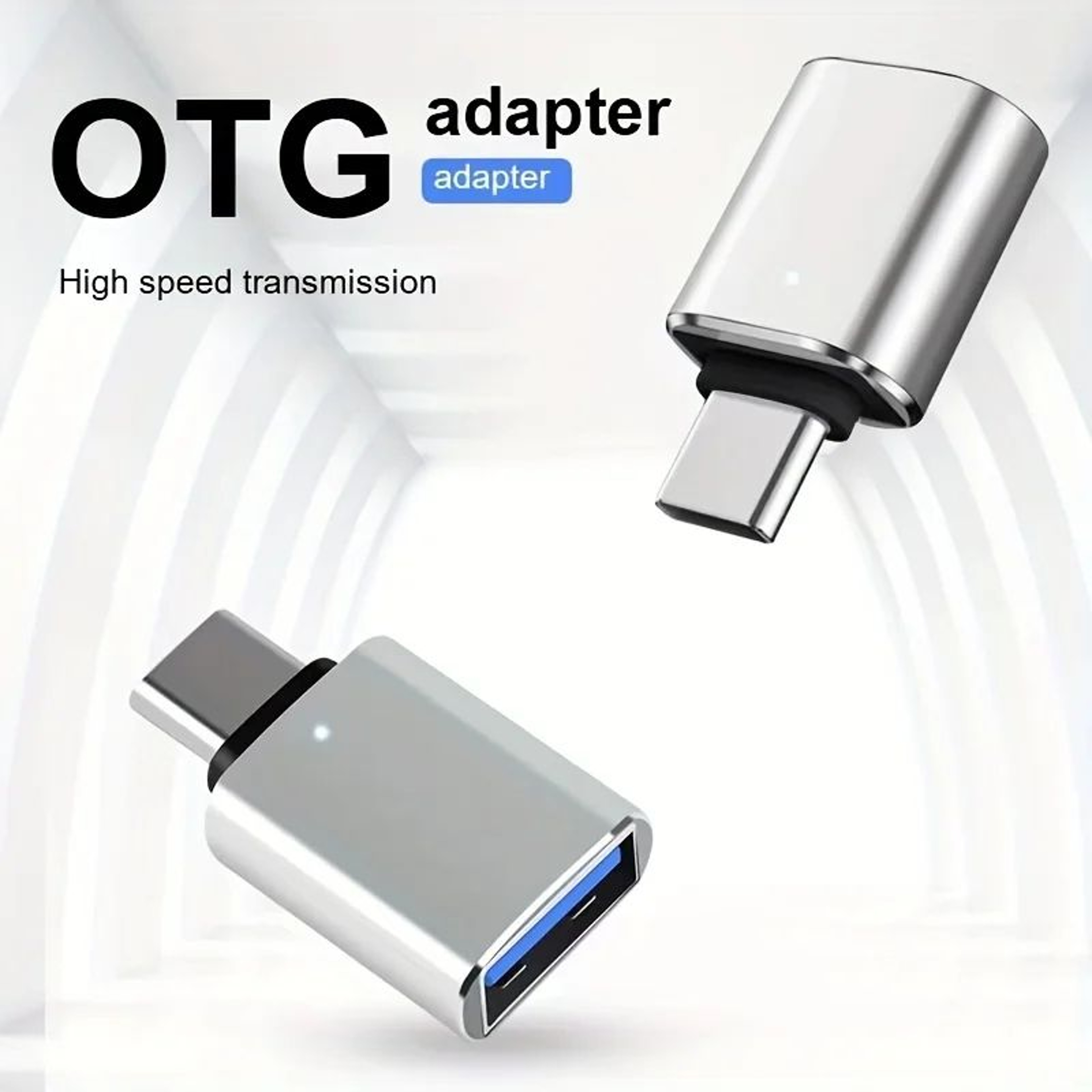 LED USB 30 OTG Adapter Converter  USBAMicro USB To USBC Female Connector For Samsung Xiaomi POCO Fa 1