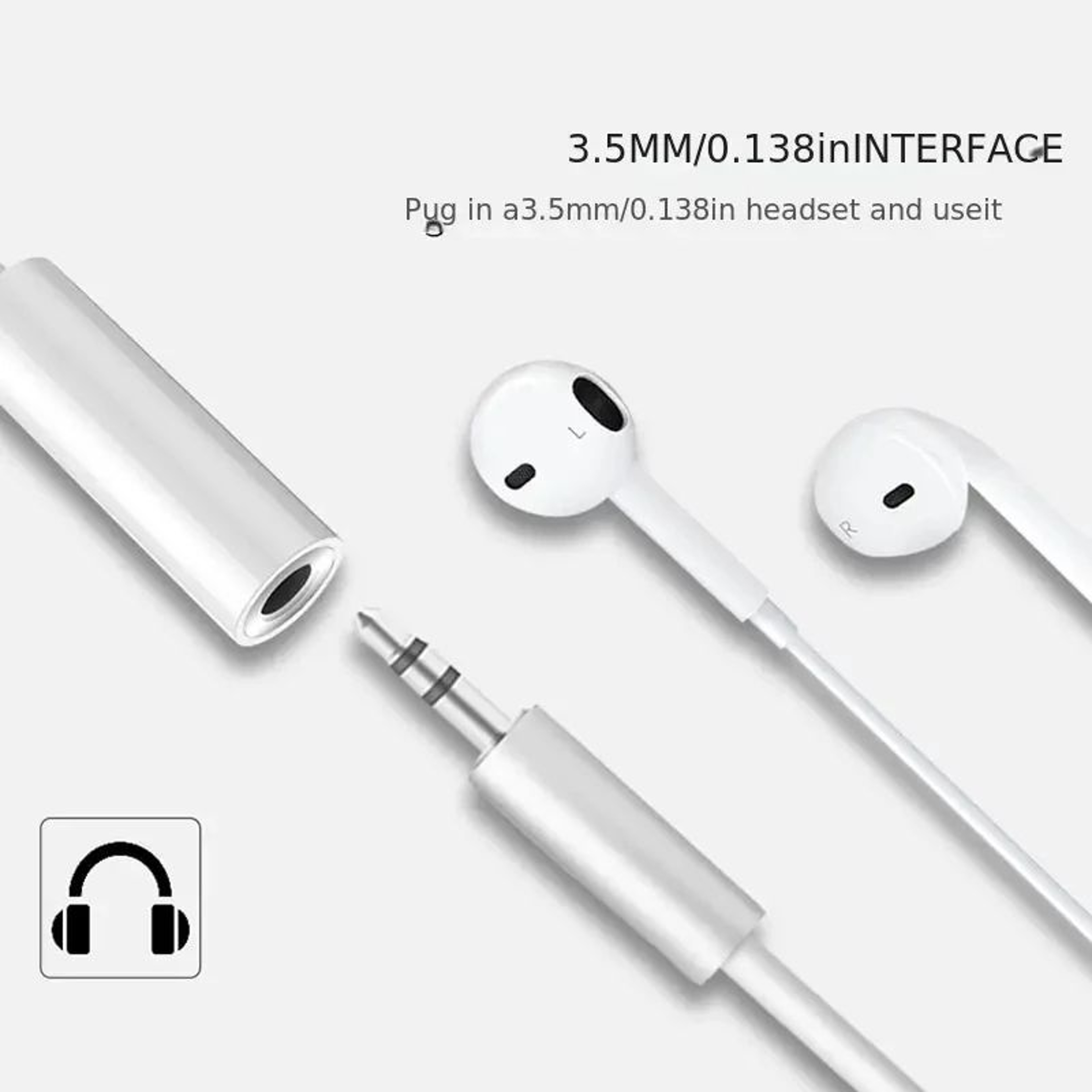 USBC To 35mm AUX Adapter Cable  Type C Audio Jack Converter For Samsung Xiaomi Huawei  Car Stereo 5