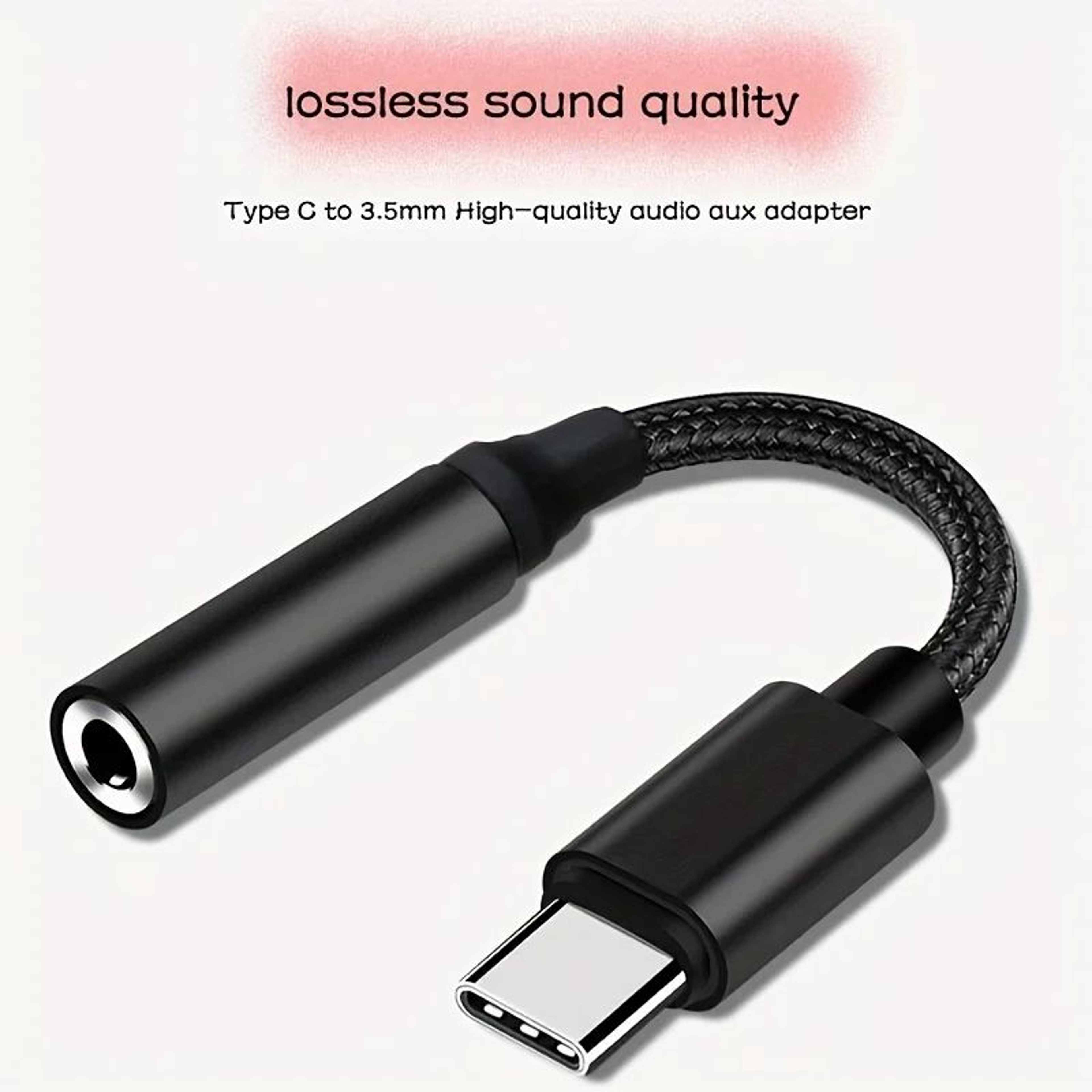 Type C To 35mm Headphone Adapter Cable  USBC Audio Jack Converter For Huawei P30 Xiaomi Samsung  On 3