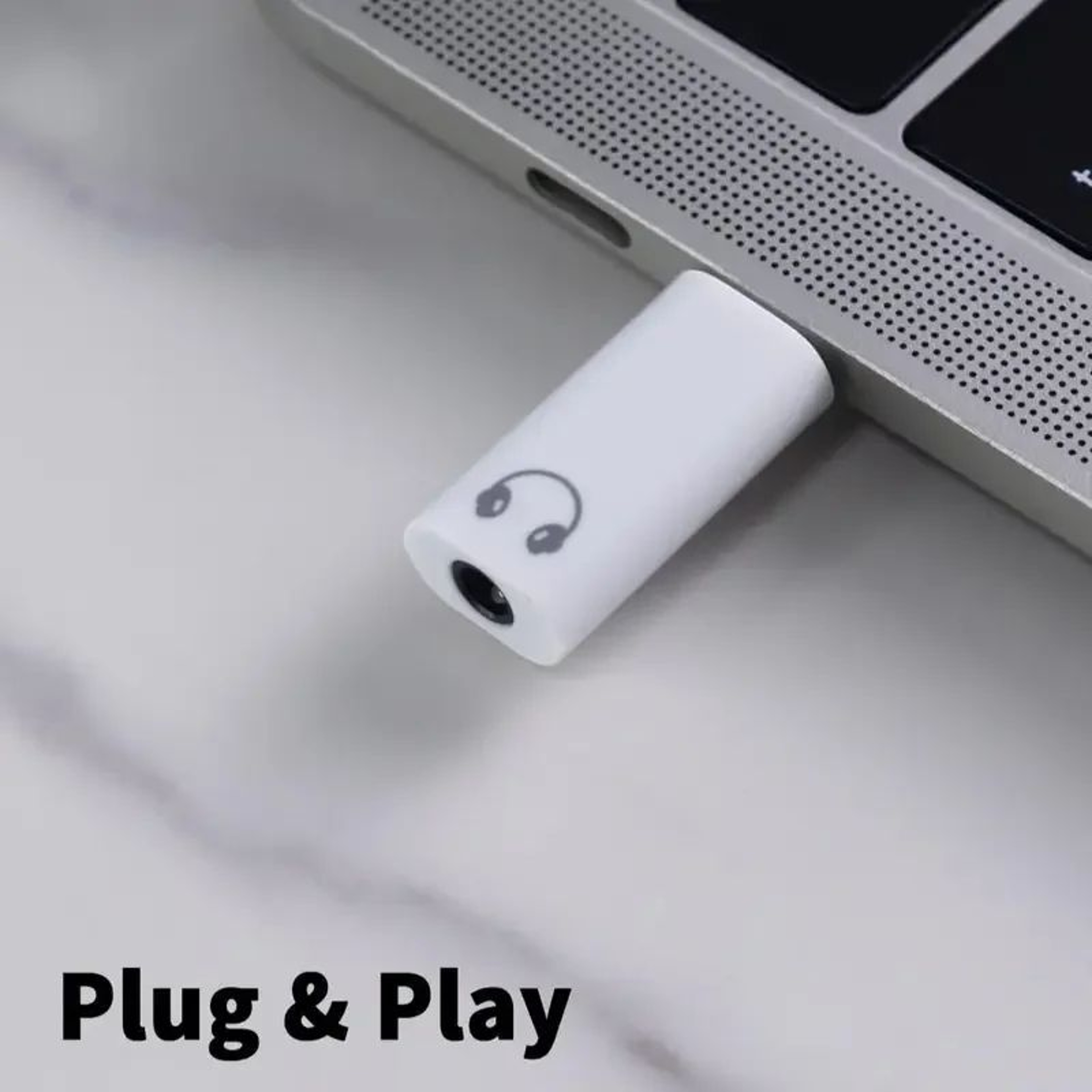 USBC To 35mm AUX Audio Adapter With Mic  HiFi Headphone Jack Dongle For IPhone 1517 Pro Max  Samsun 4