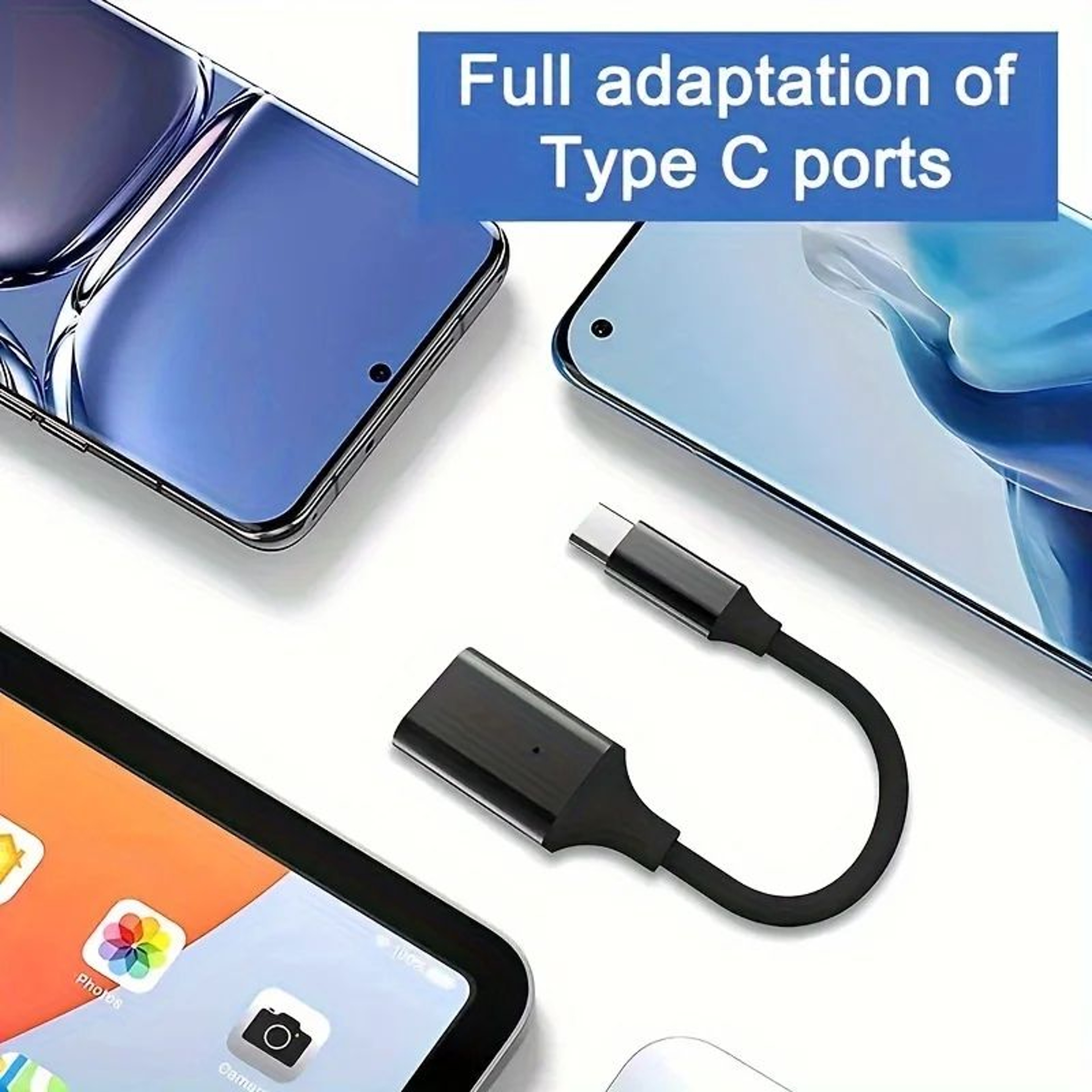 USBC OTG To USBA Adapter Cable  TypeC Male To USB 3020 Female Converter For MacBook Pro  Samsung 0
