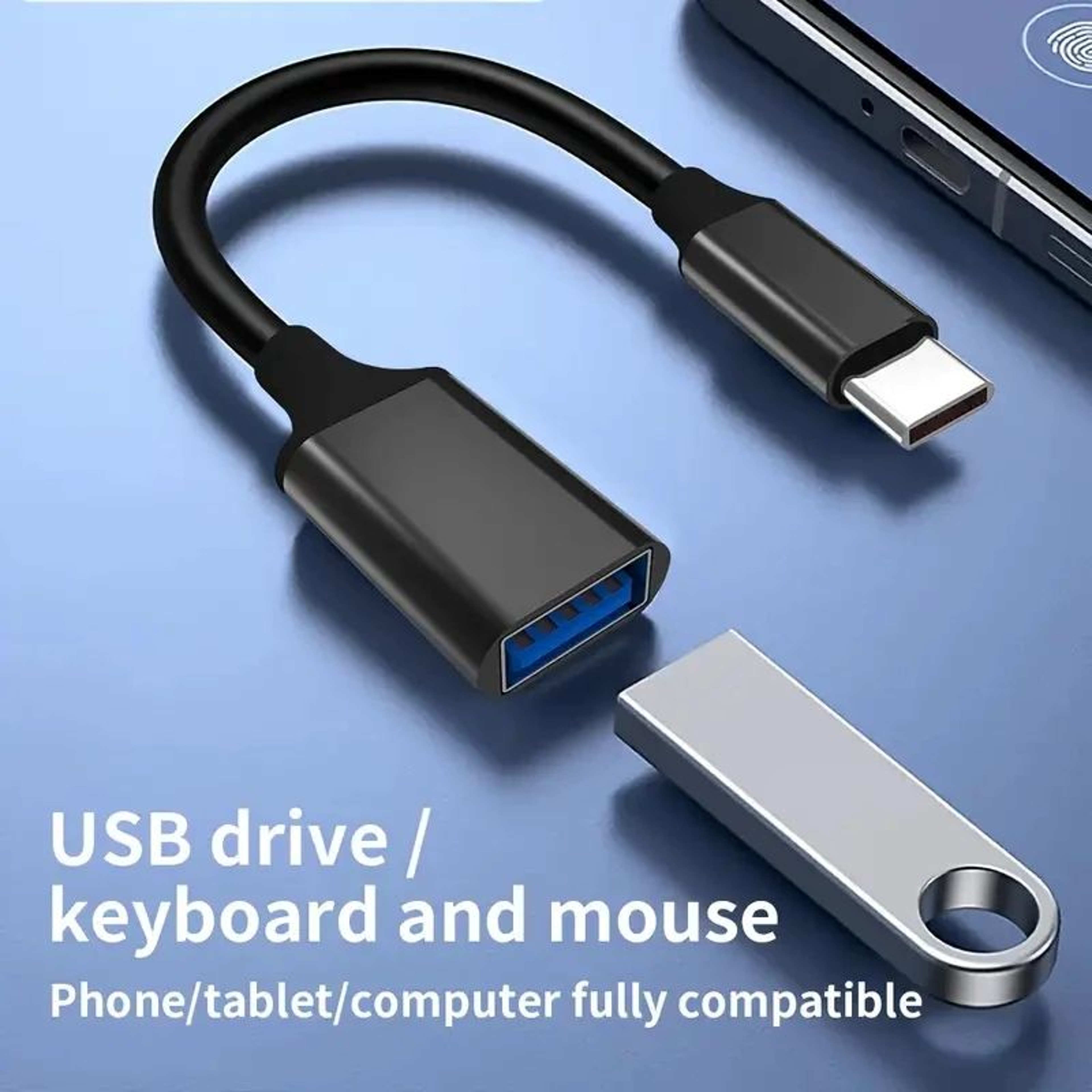 USBC To USBA OTG Adapter Cable  TypeC Male To USB 3020 Female Converter For MacBook Pro  Samsung De 3