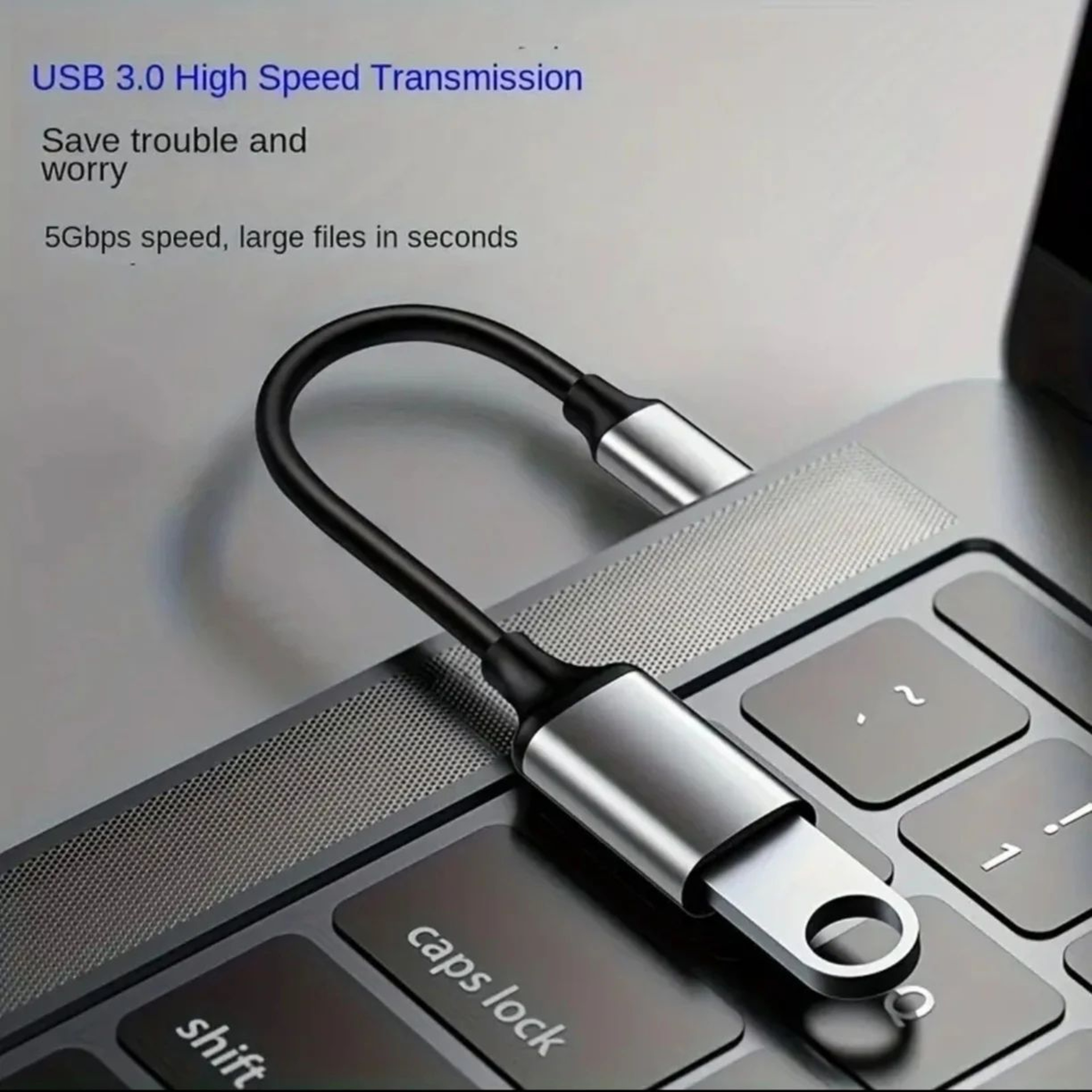 USBC To USBA OTG Adapter Cable  TypeC Male To USB 3020 Female Converter For MacBook Pro  Samsung De 5