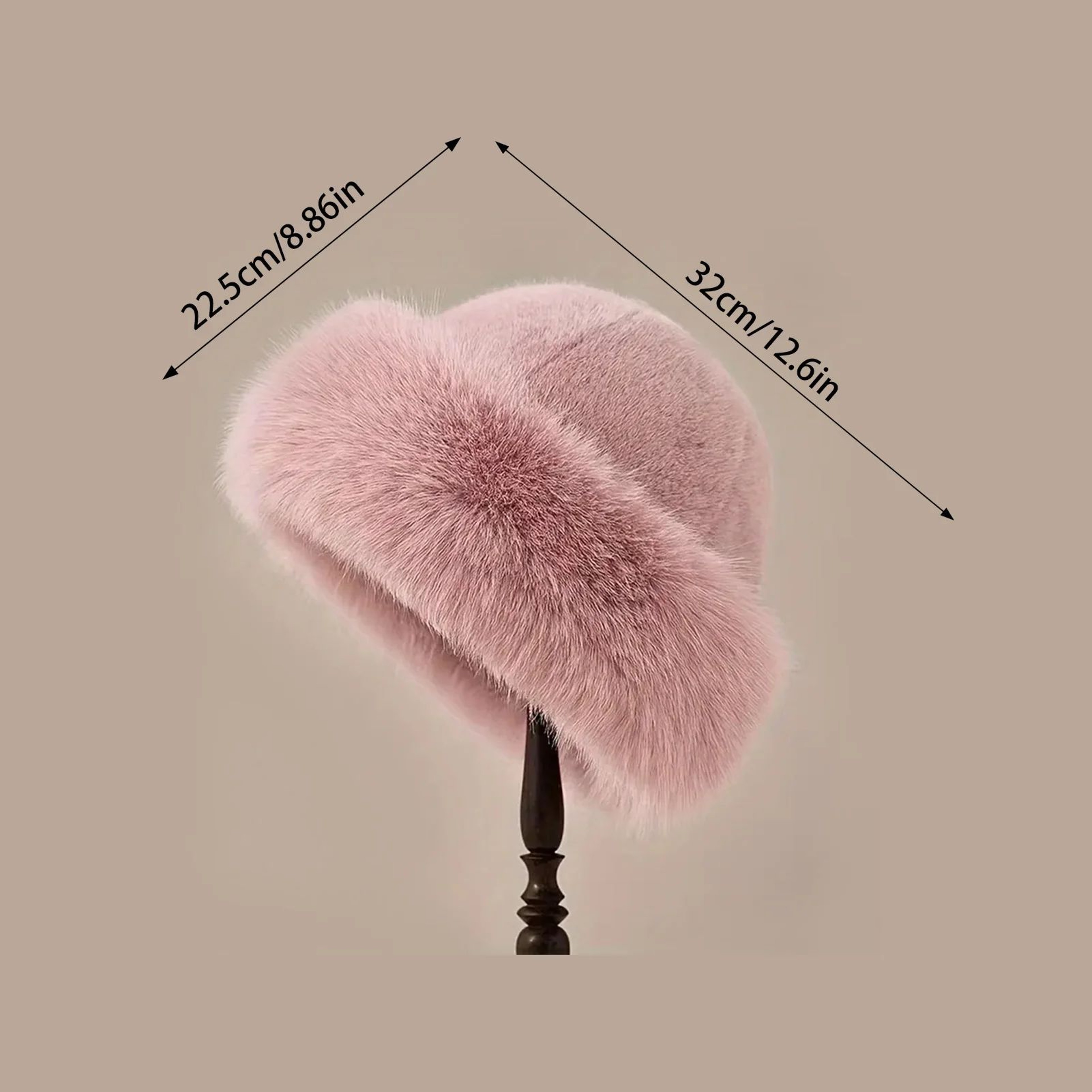 Womens Winter Faux Fur Hat  Thick Warm ColdProof Outdoor Ski Snow Hat For Travel Sports  Casual Wea 5
