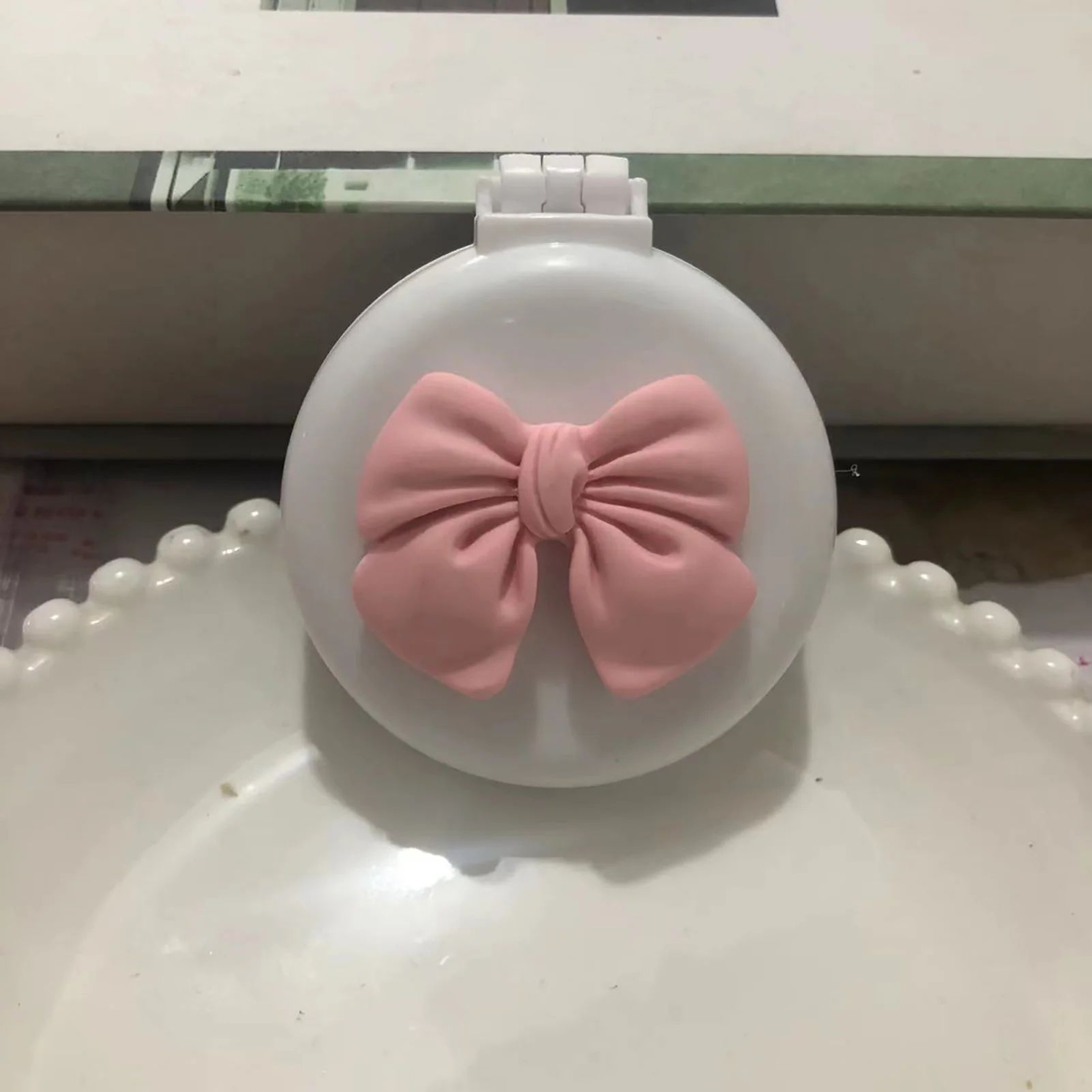 Cute Bow Air Cushion Hair Brush AntiStatic Detangling Comb  FoldingNonFolding Scalp Massage Hairbru 8