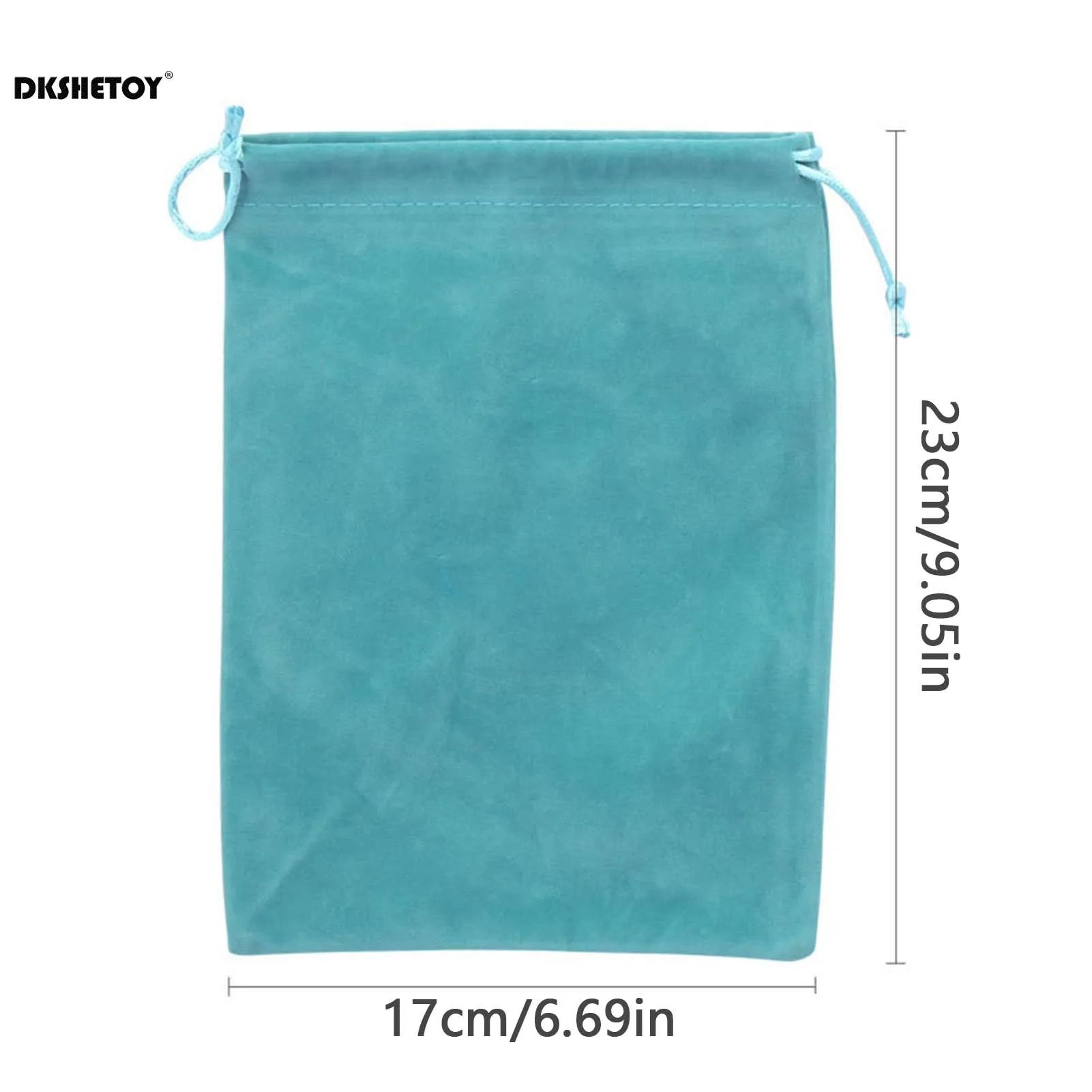 Fishing Tackle Storage Bag Drawstring Pouch Soft Flocking Organizer For Lures Reels  Outdoor Campin 2
