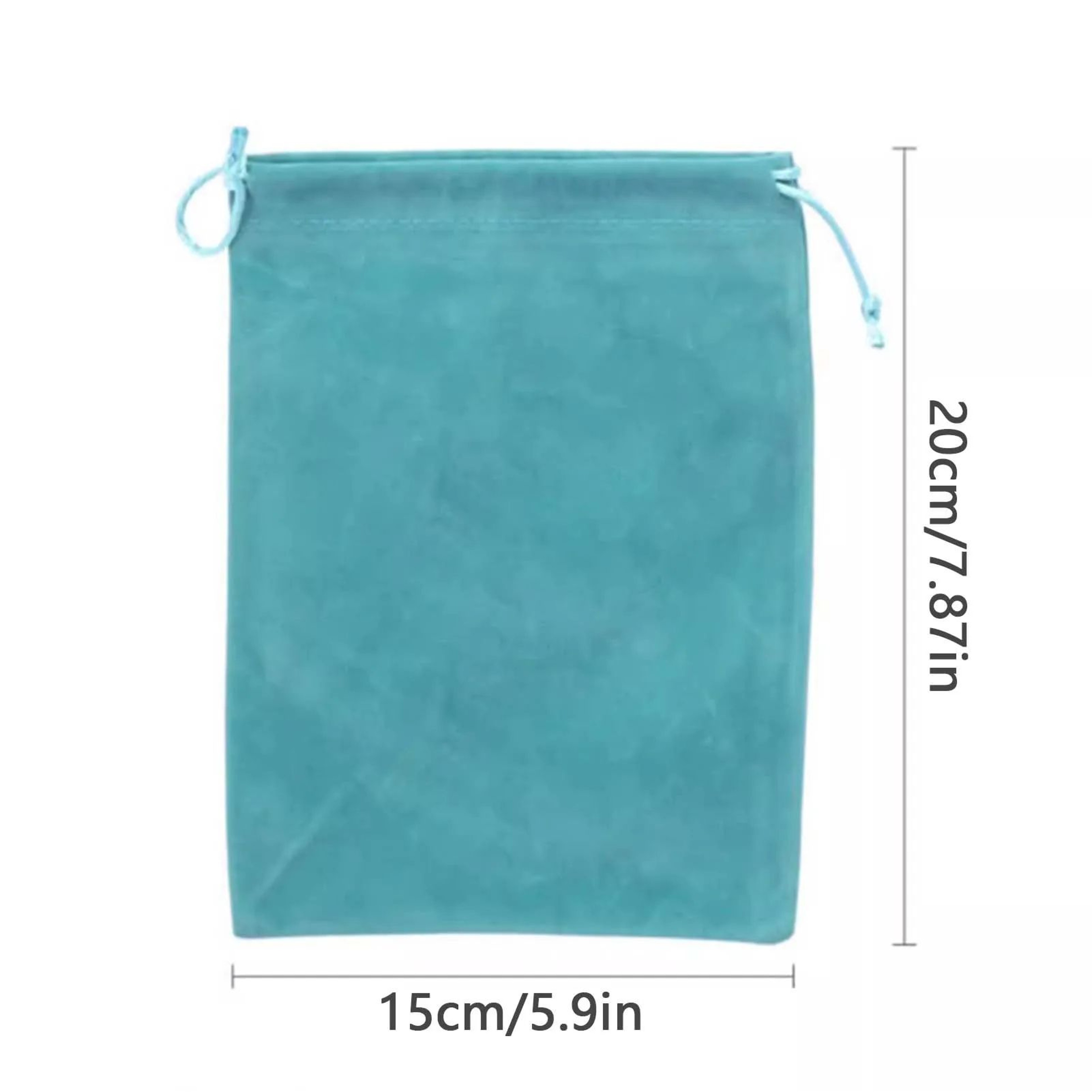 Fishing Tackle Storage Bag Drawstring Pouch Soft Flocking Organizer For Lures Reels  Outdoor Campin 6