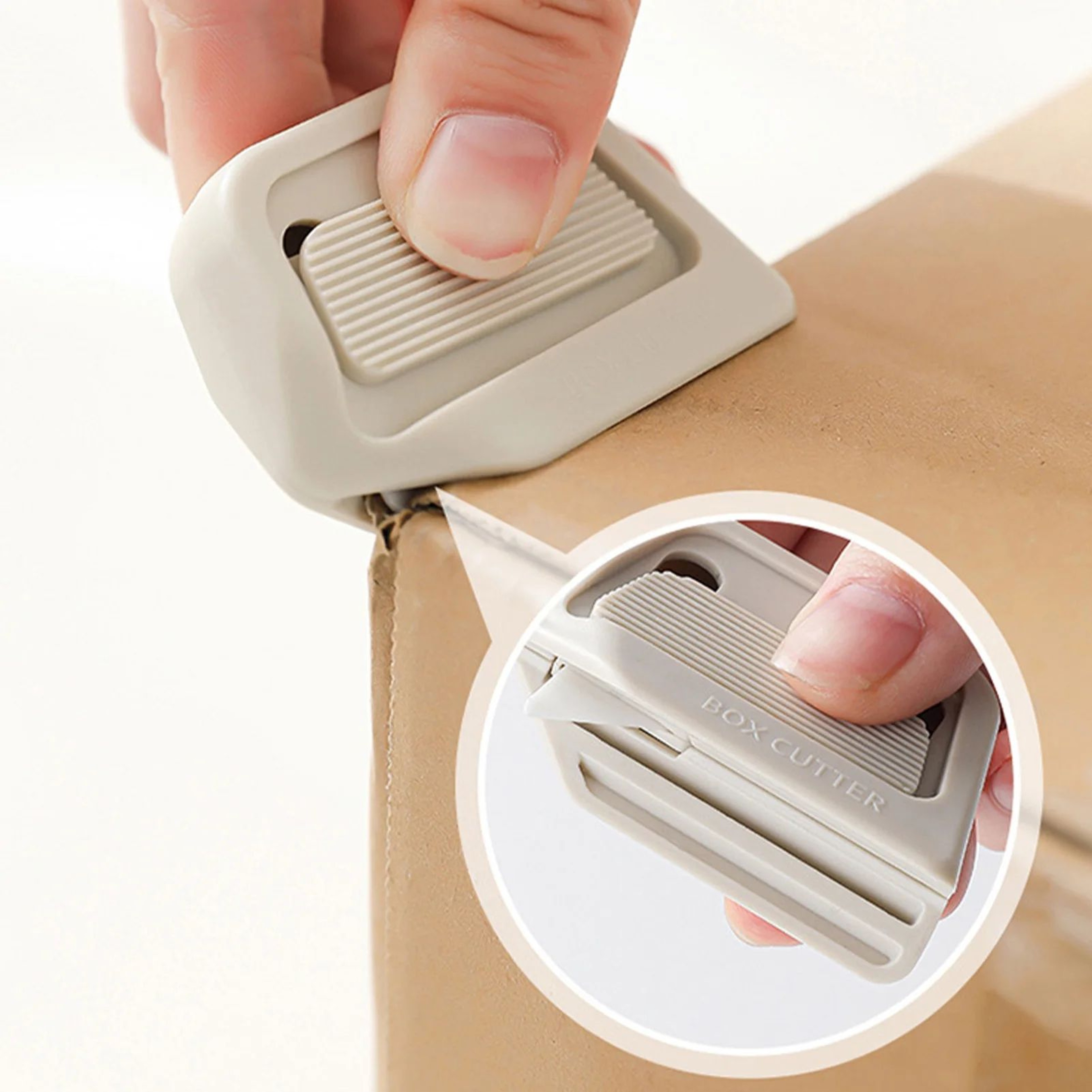 Mini Ceramic Safety Paper Cutter With AutoRebound Blade  Magnetic Adsorption Box Opener For Tape Ca 1