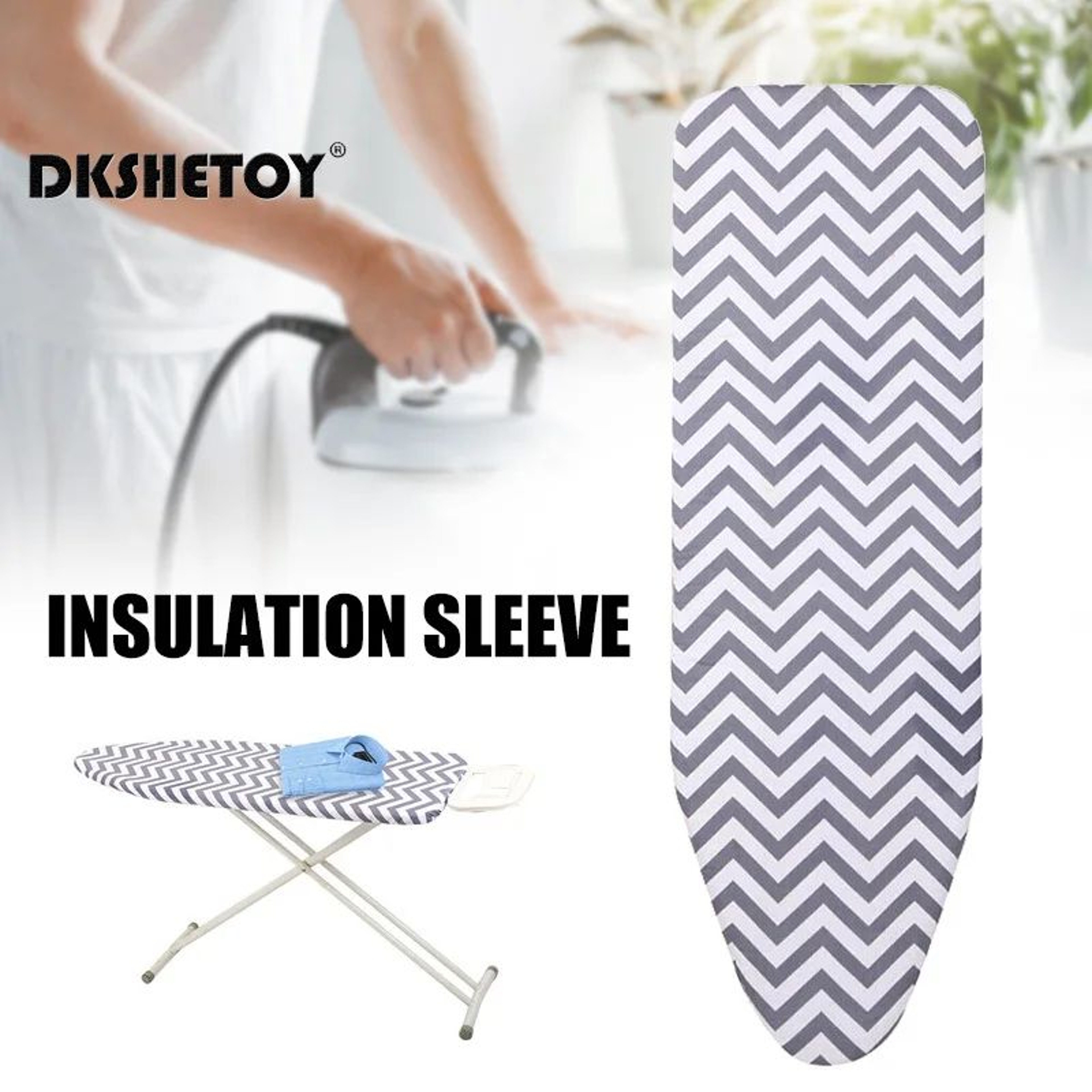 Extra Wide Ironing Board Cover 59  197 In HeatResistant AntiScald Pad For Sleeve  Collar Pressing U 3
