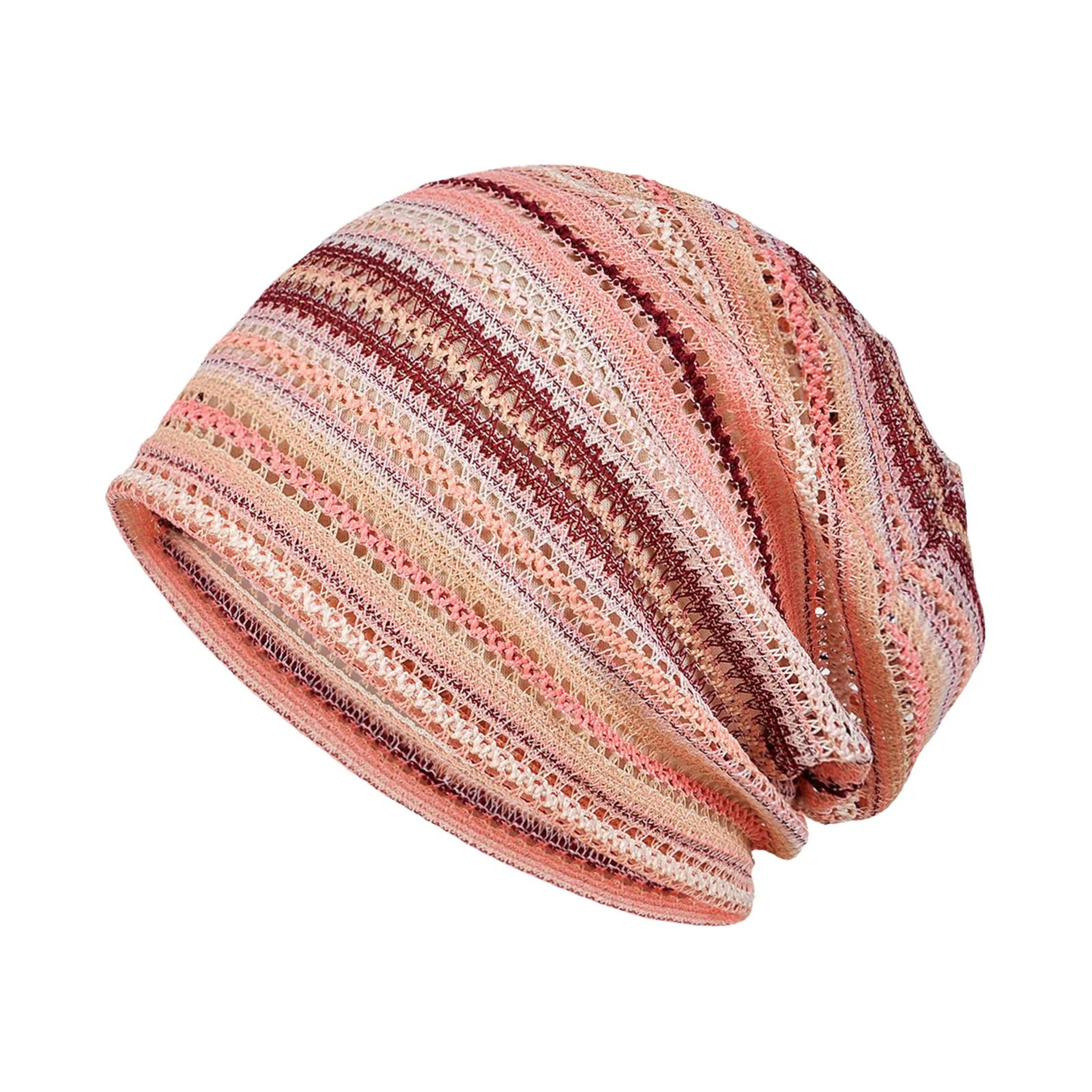 Soft Breathable Summer Beanie Hat Striped Openwork Knit Cap For Men  Women Lightweight Travel Outdo 9