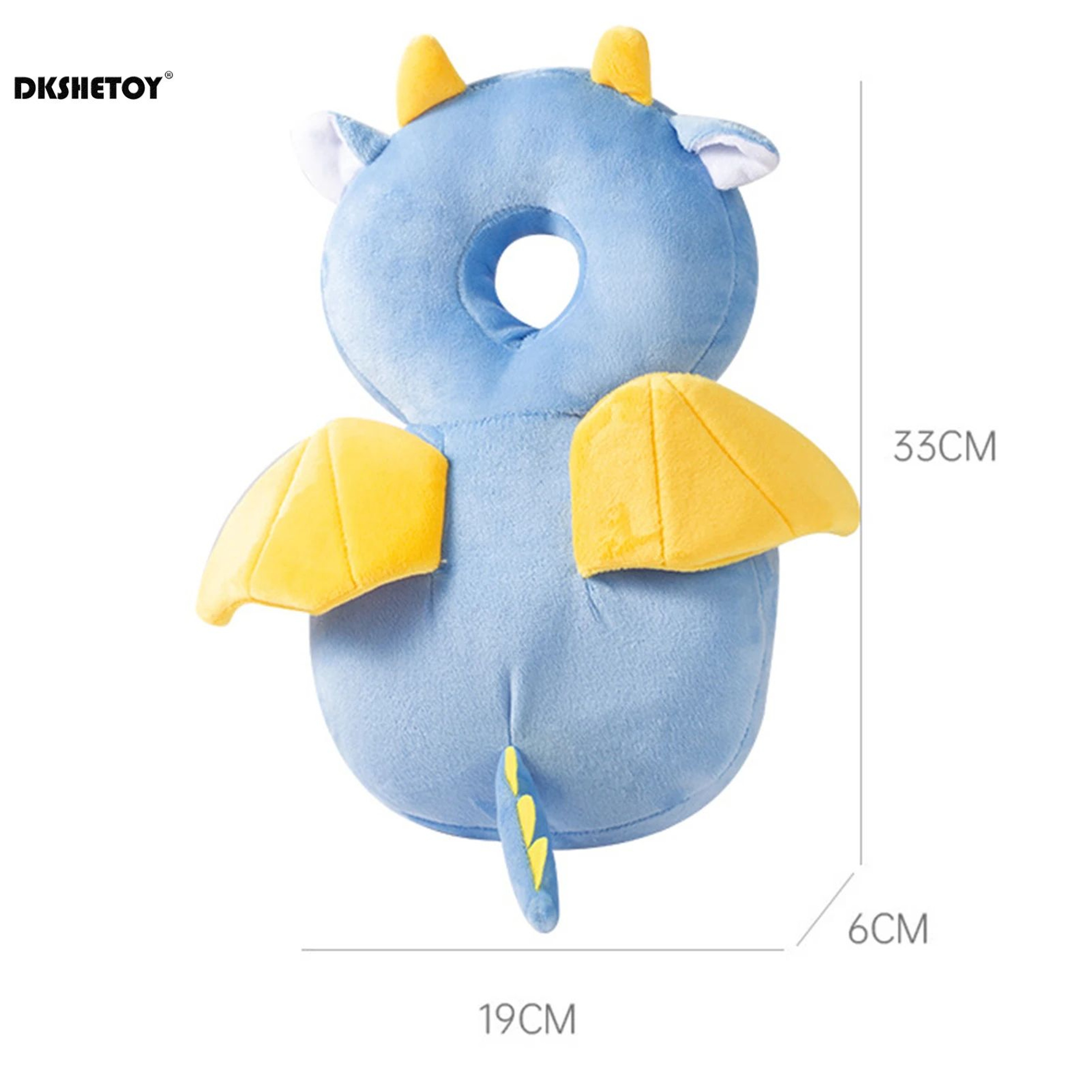 Baby Head Protection Cushion Backpack Cute Animal Plush Safety Pad With Adjustable Straps For Toddl