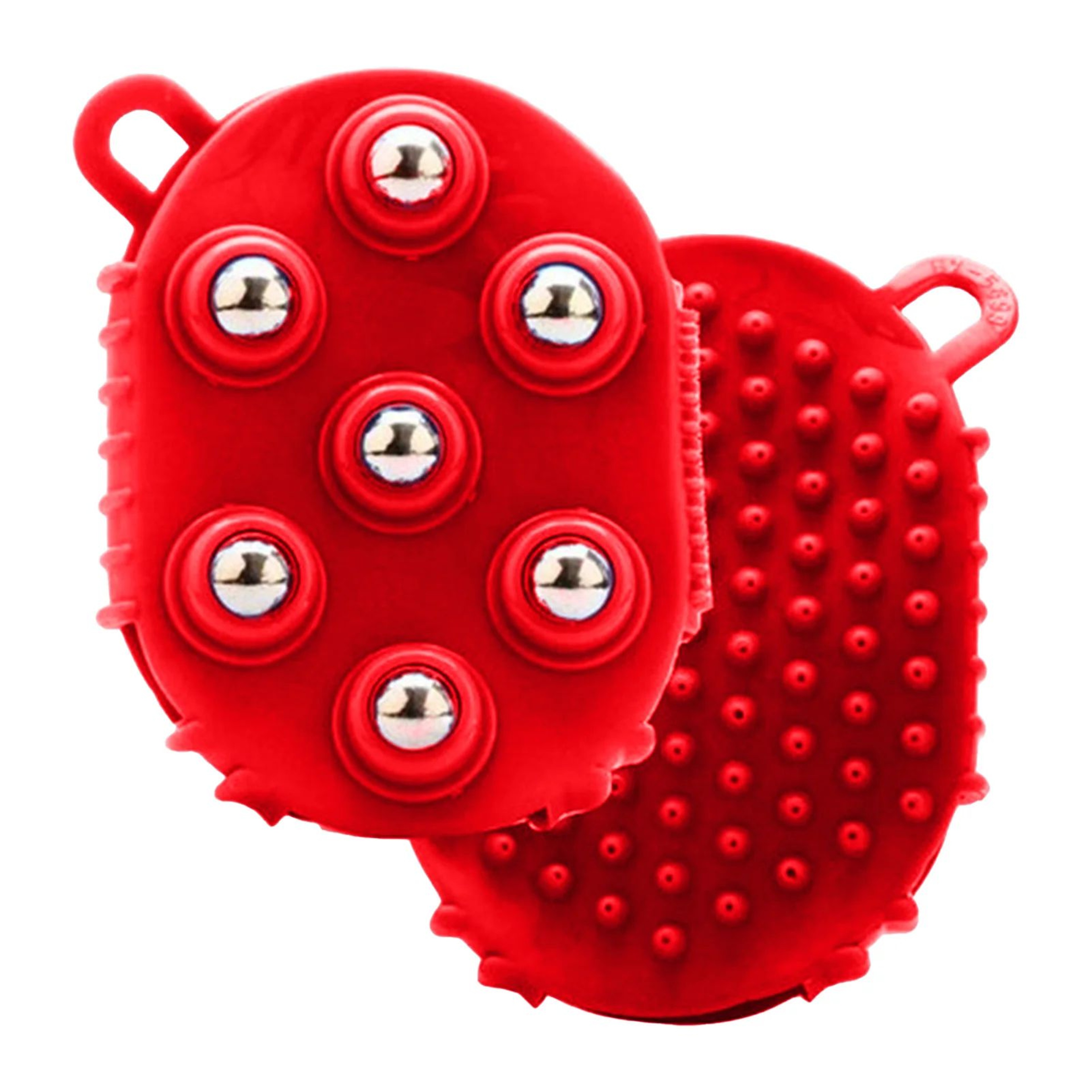 DoubleSided Body Massage Brush With 360 Rotating Steel Ball Portable Scraping Massager For Muscle R 8