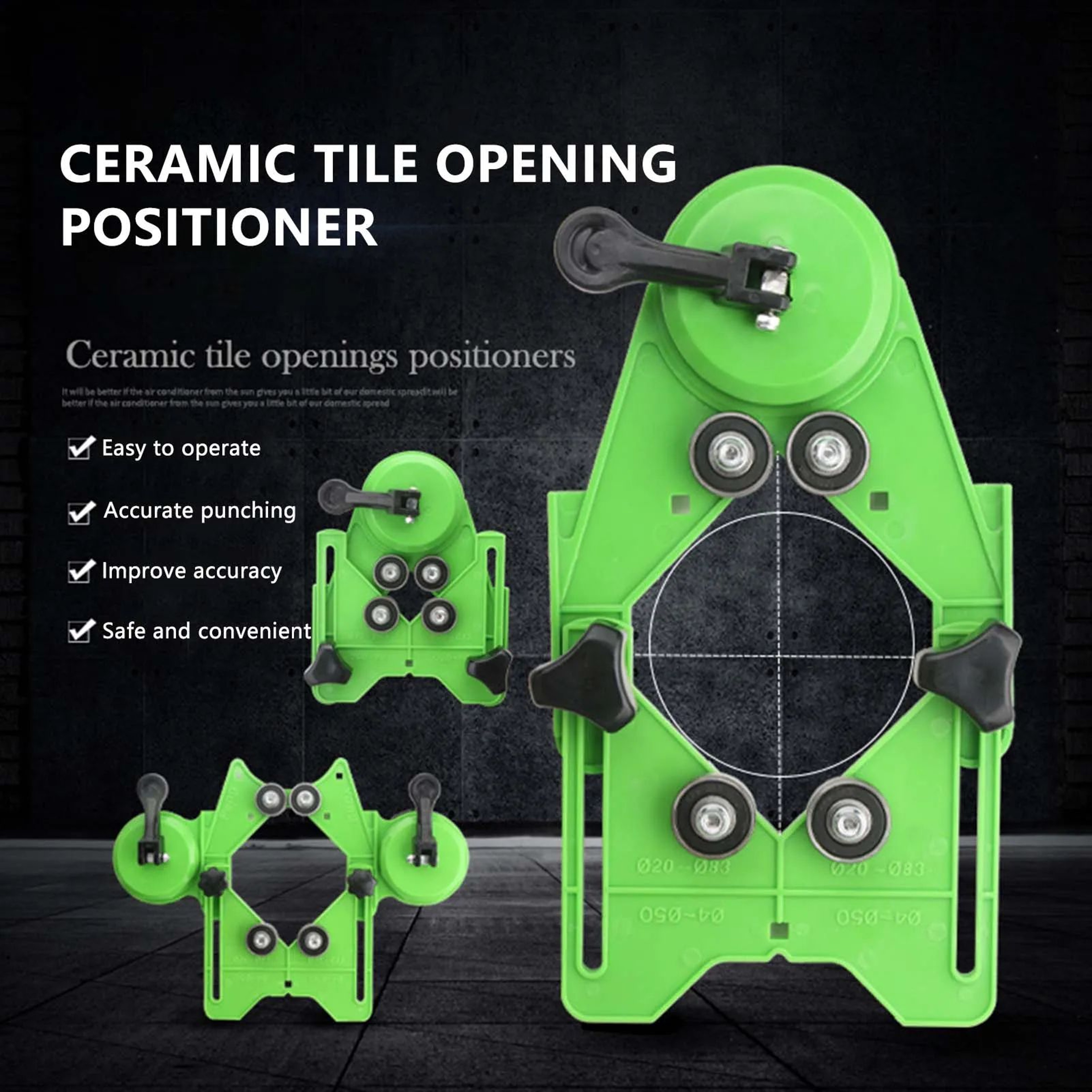 Suction Cup Hole Saw Guide Glass Tile Drilling Jig With SingleDouble Vacuum Base For Accurate NoSli 1