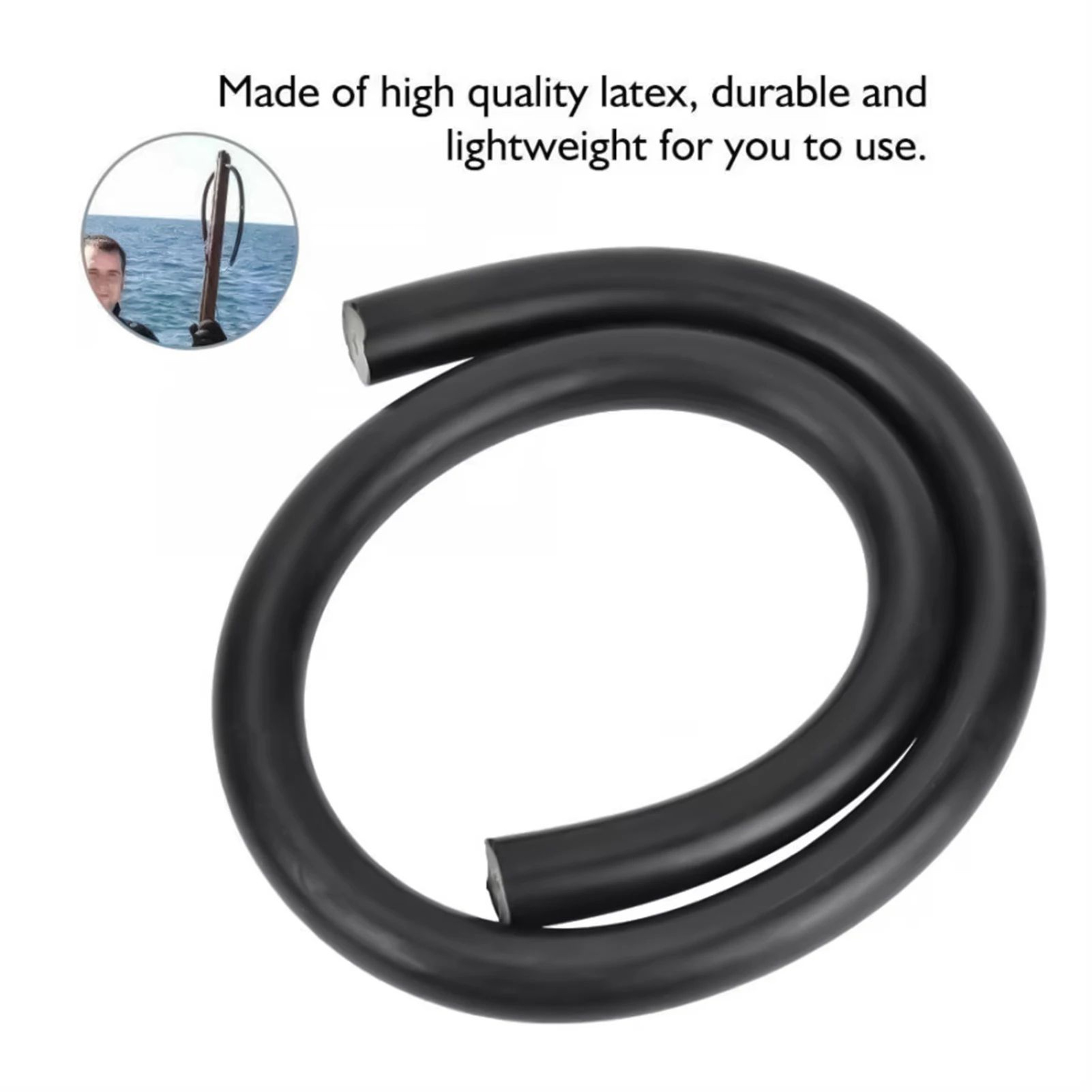 HighElastic Speargun Latex Tubing 394in 3812in Band Hose Replacement Rubber For Power  Smooth Shots 2