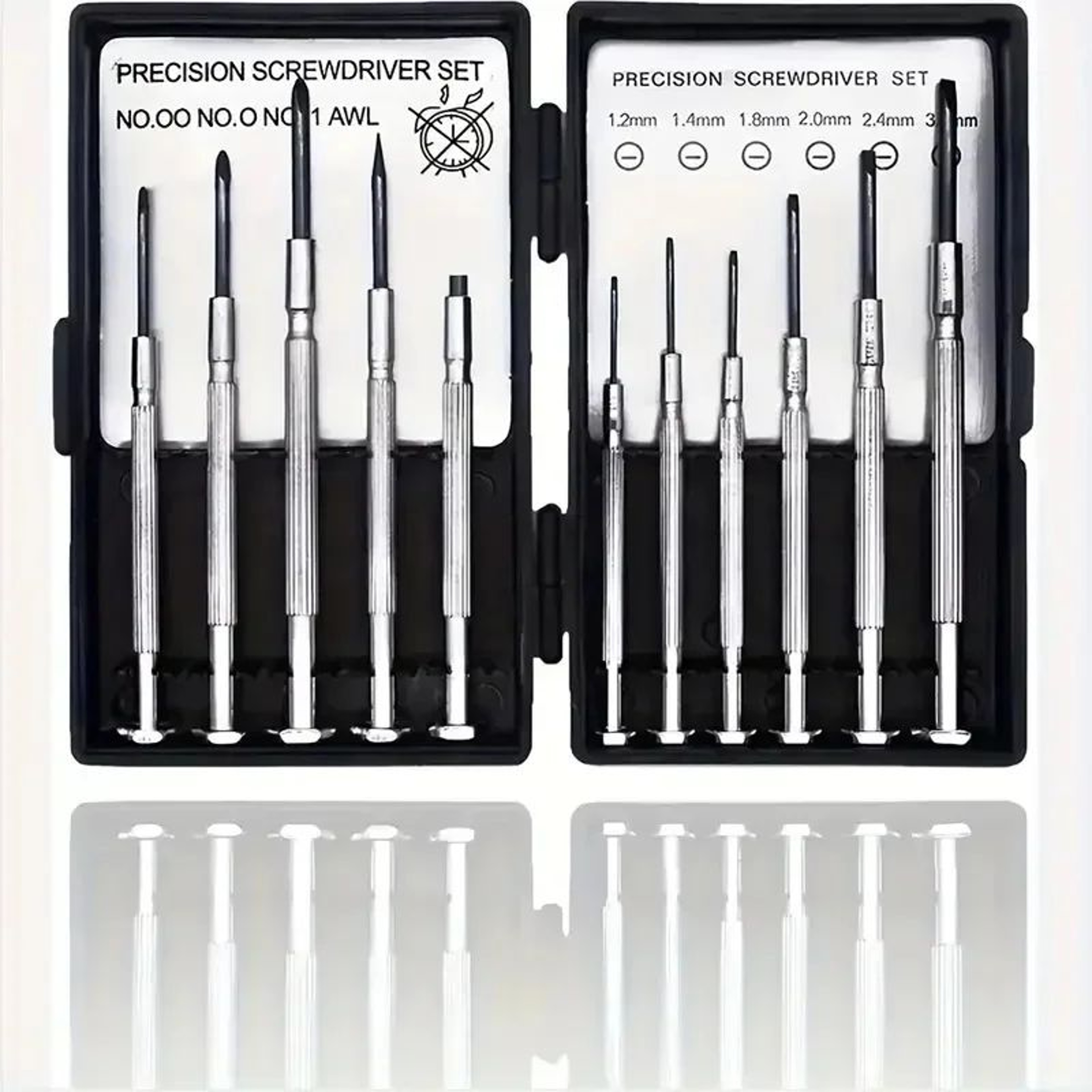 11 Pcs Mini Precision Screwdriver Set In Tough Red Case For Electronics Toys Laptop PC  Watch Repai 4