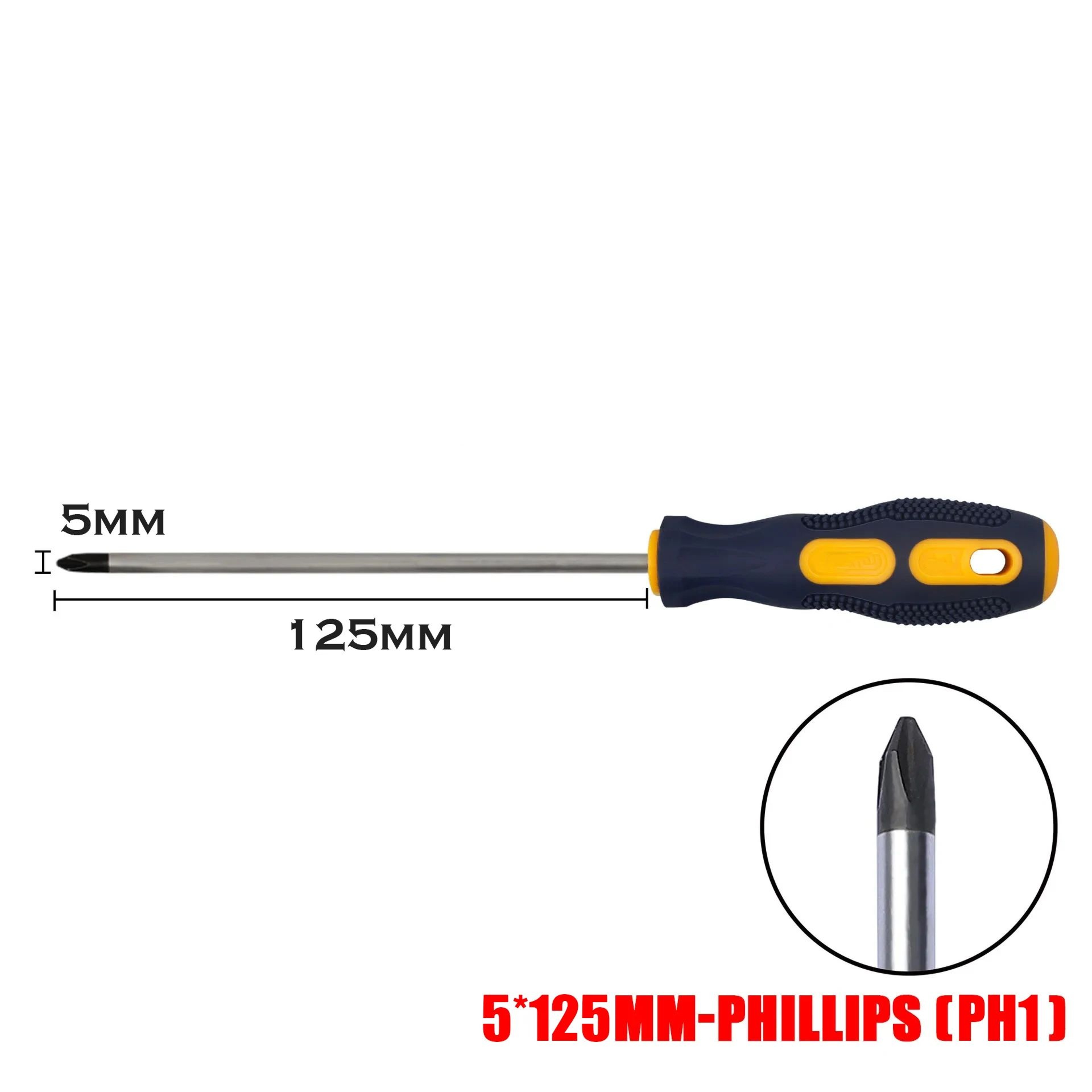 Magnetic Screwdriver Set PH0PH1PH2 Phillips  356mm Slotted 100200mm Length Drivers For Home  DIY Re 8
