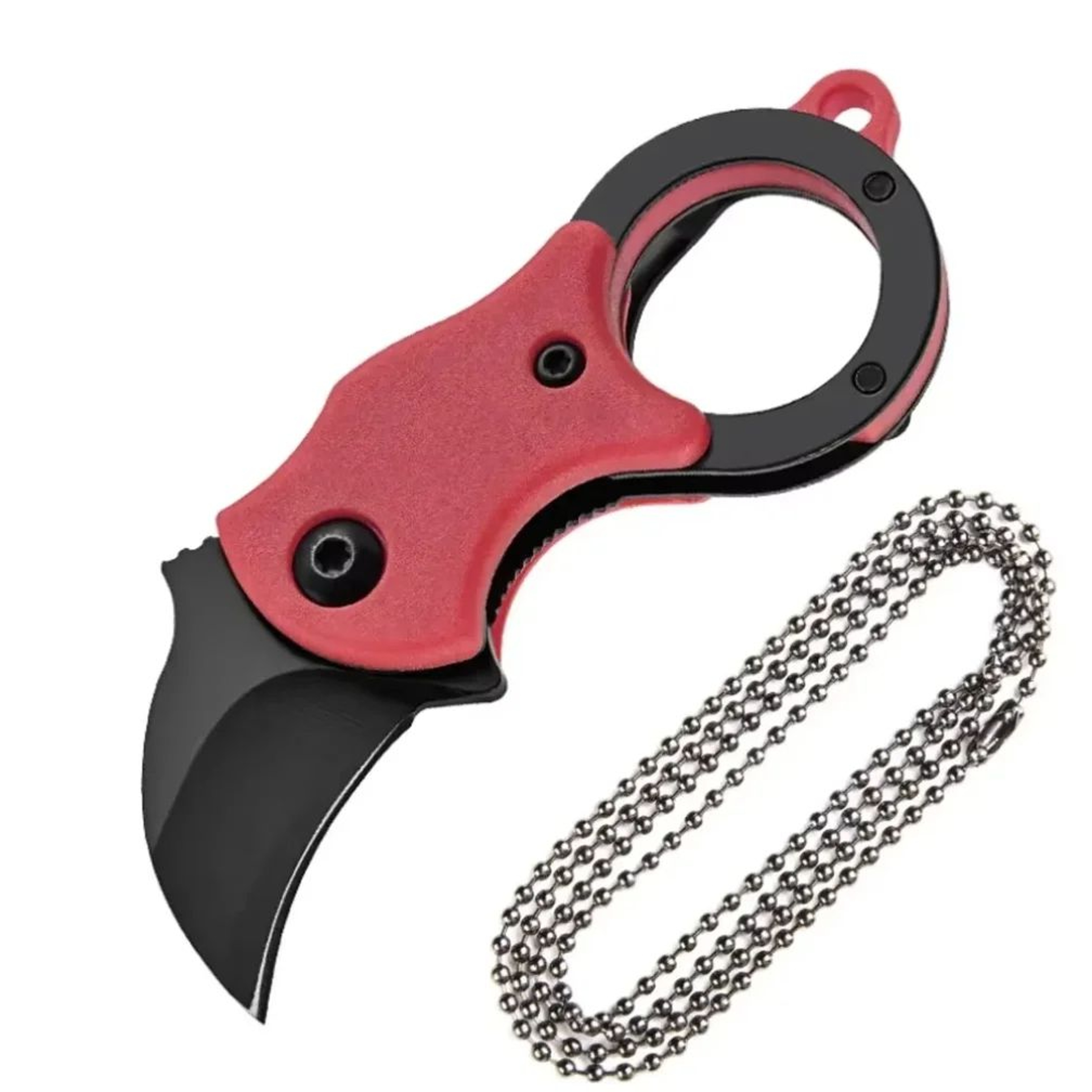 Stainless Steel Mini Keychain Knife  Peeler Fixed Blade EDC Tool With Chain For Camping Travel Pack 8