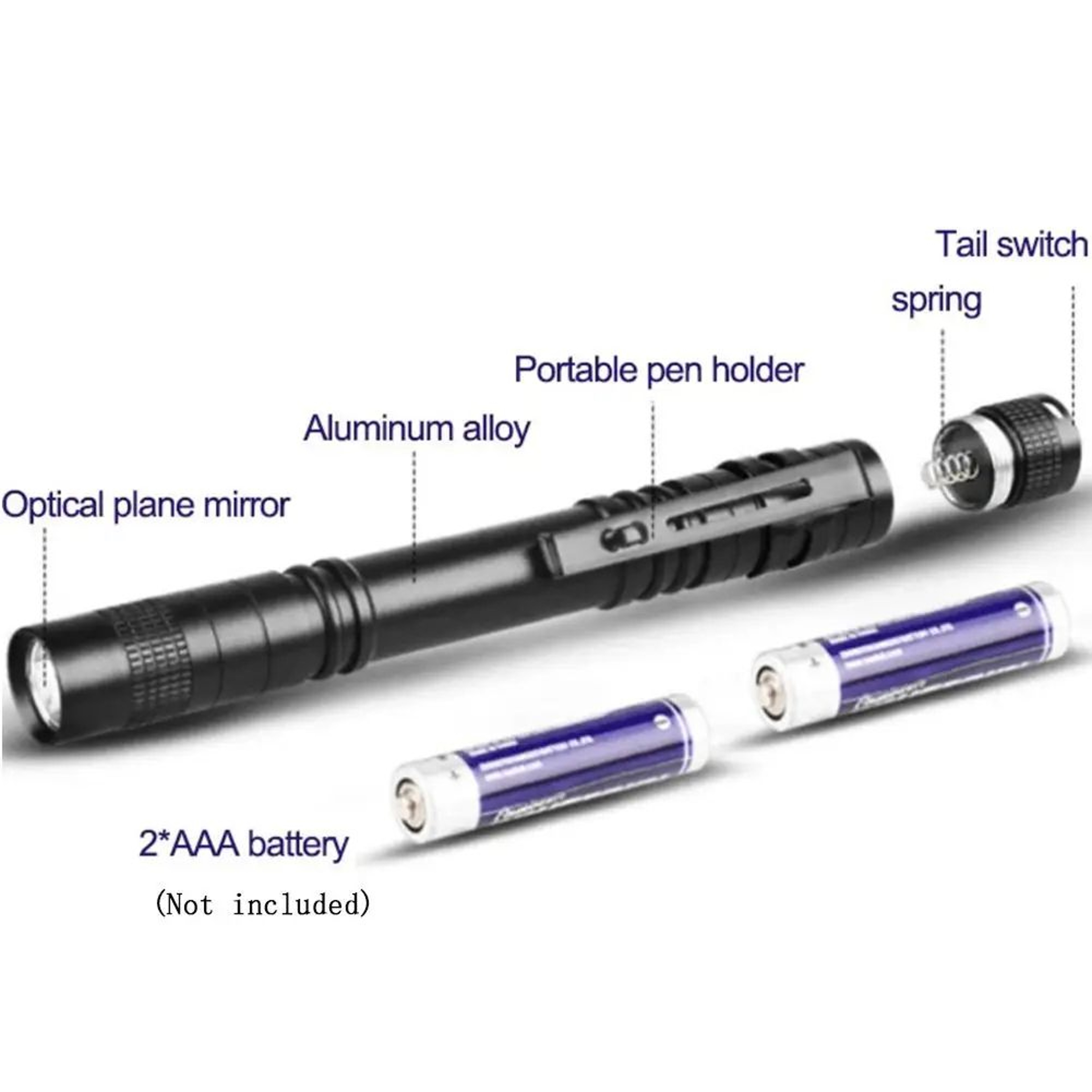 Mini LED Pen Flashlight Super Bright  Portable Focus Beam Torch For Camping Outdoor Emergency  Ever 4
