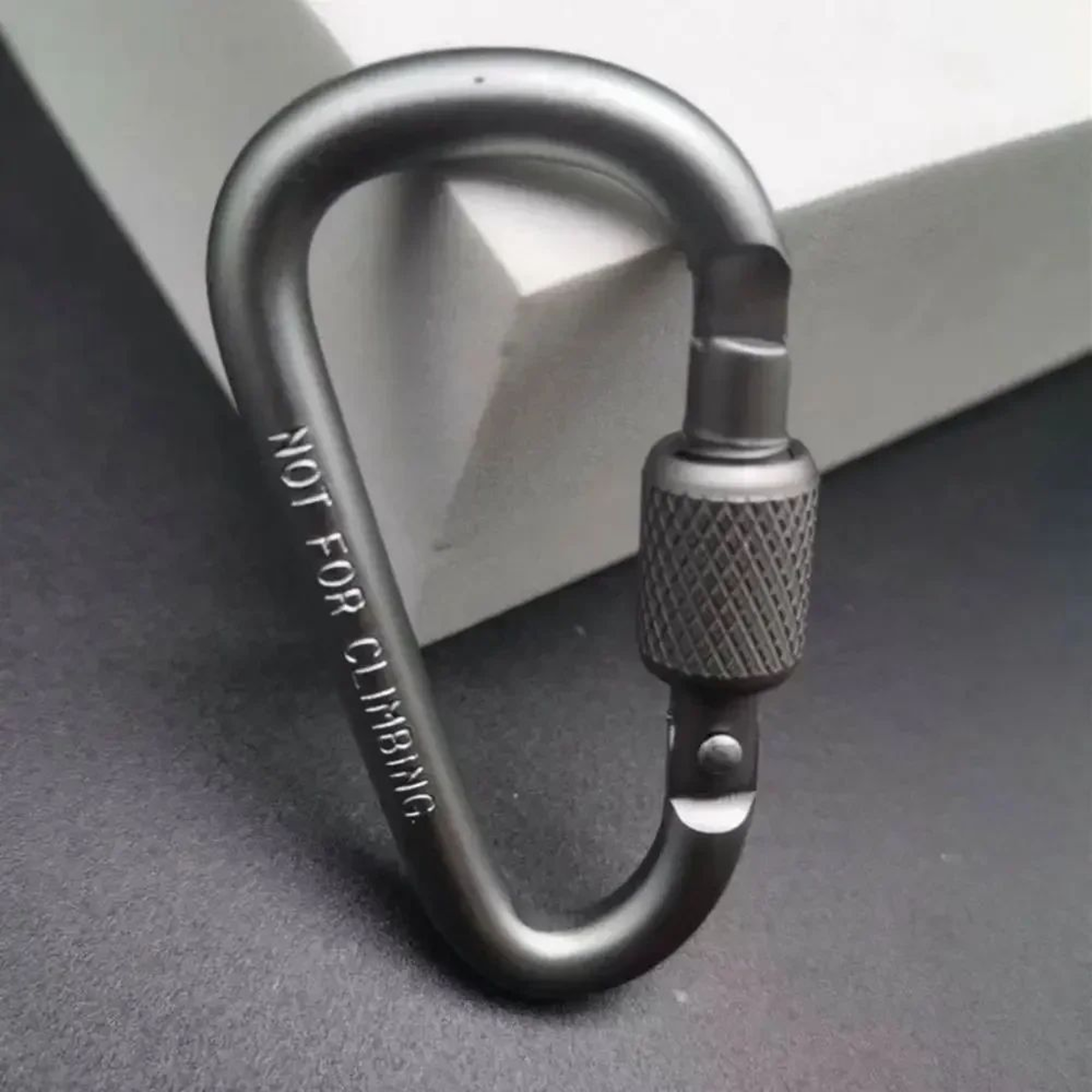 DShape Carabiner Clip MultiColor  Safety Buckle Keychain Hook For Camping Hiking Travel  Outdoor Ge 10