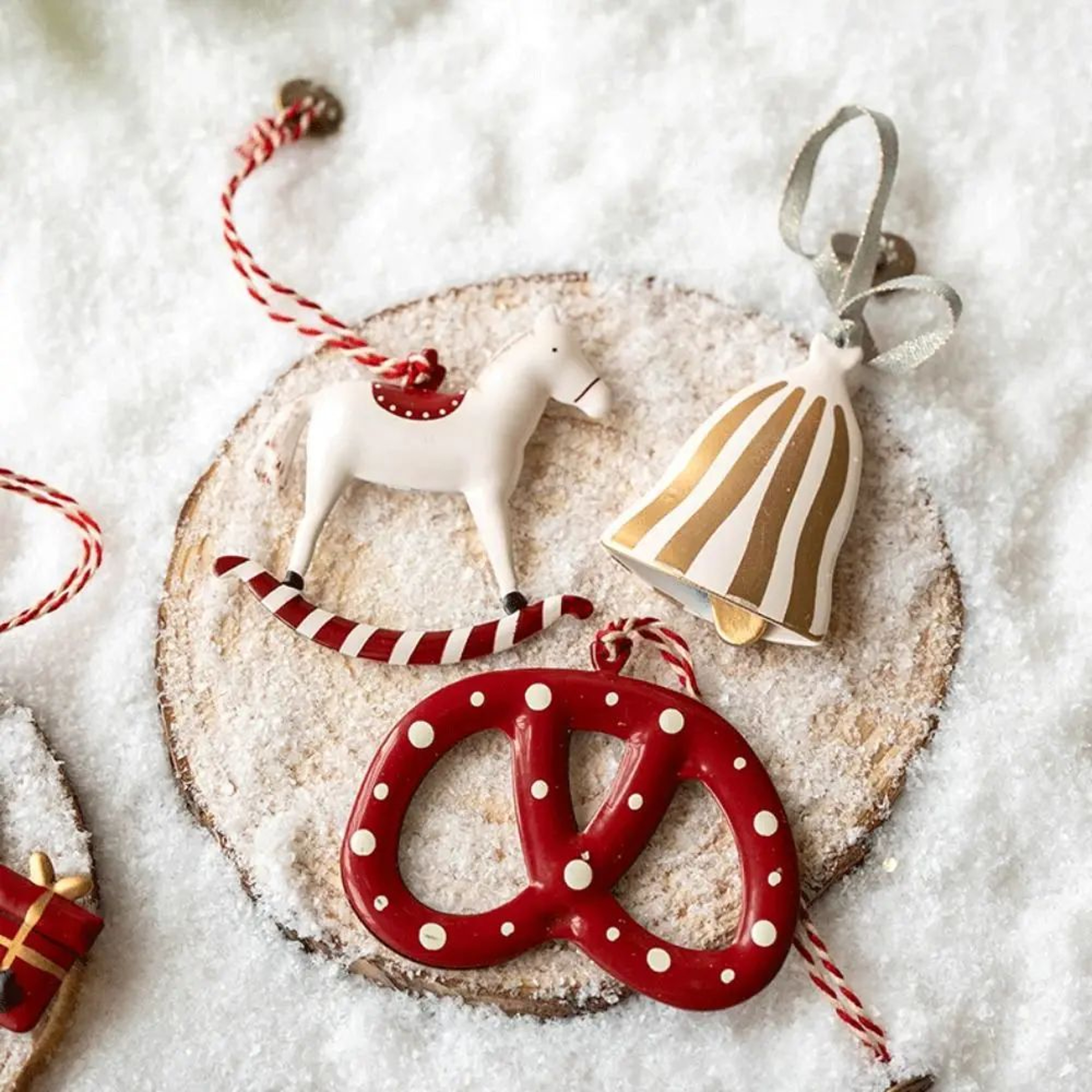 Iron Art Christmas Hanging Ornaments DIY Cartoon Soldier  Angel Drops For Tree Party Crafts Holiday 3