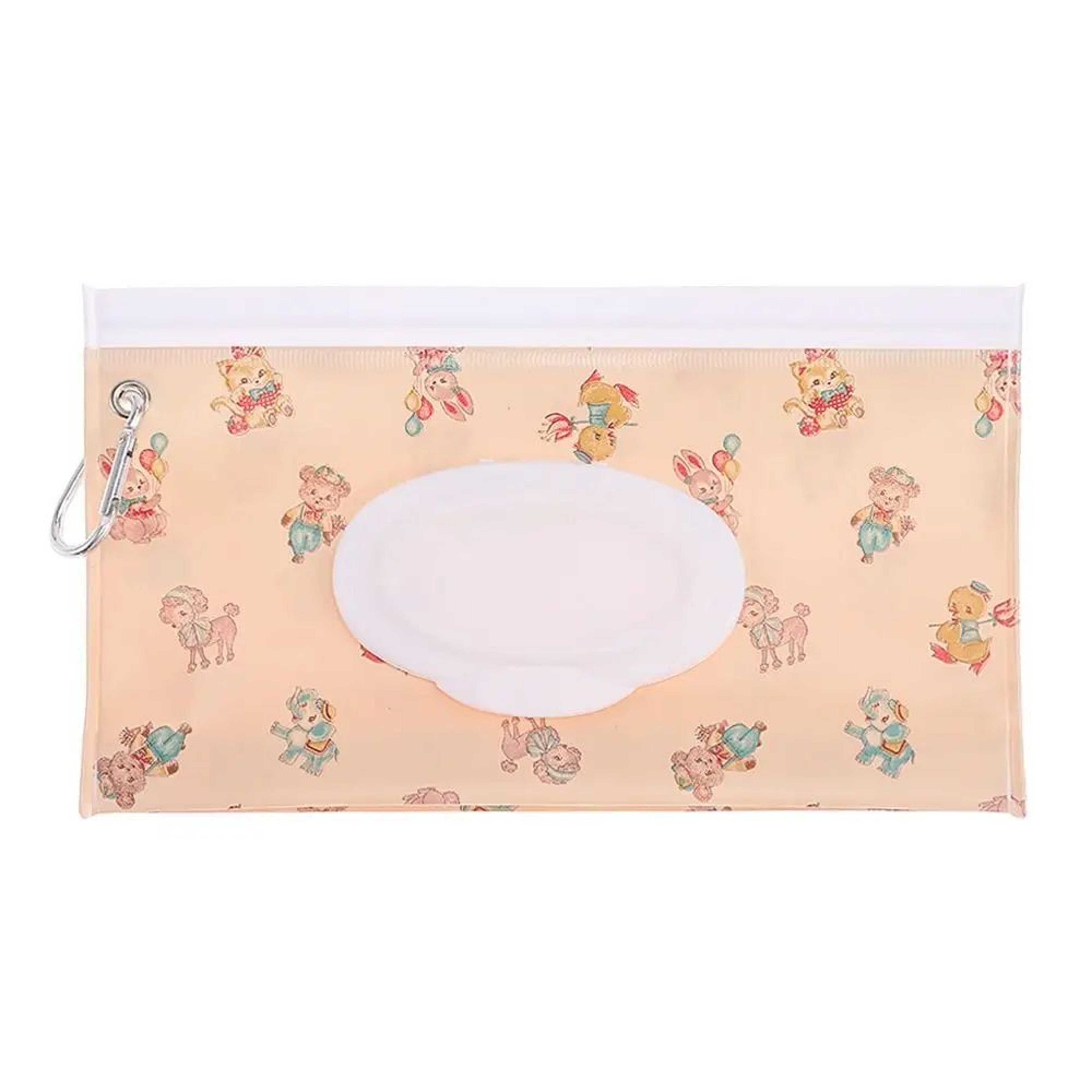 Portable Wet Wipes Pouch With Flip Cover Reusable Baby Wipes Holder Snap Closure Travel Tissue Bag  8