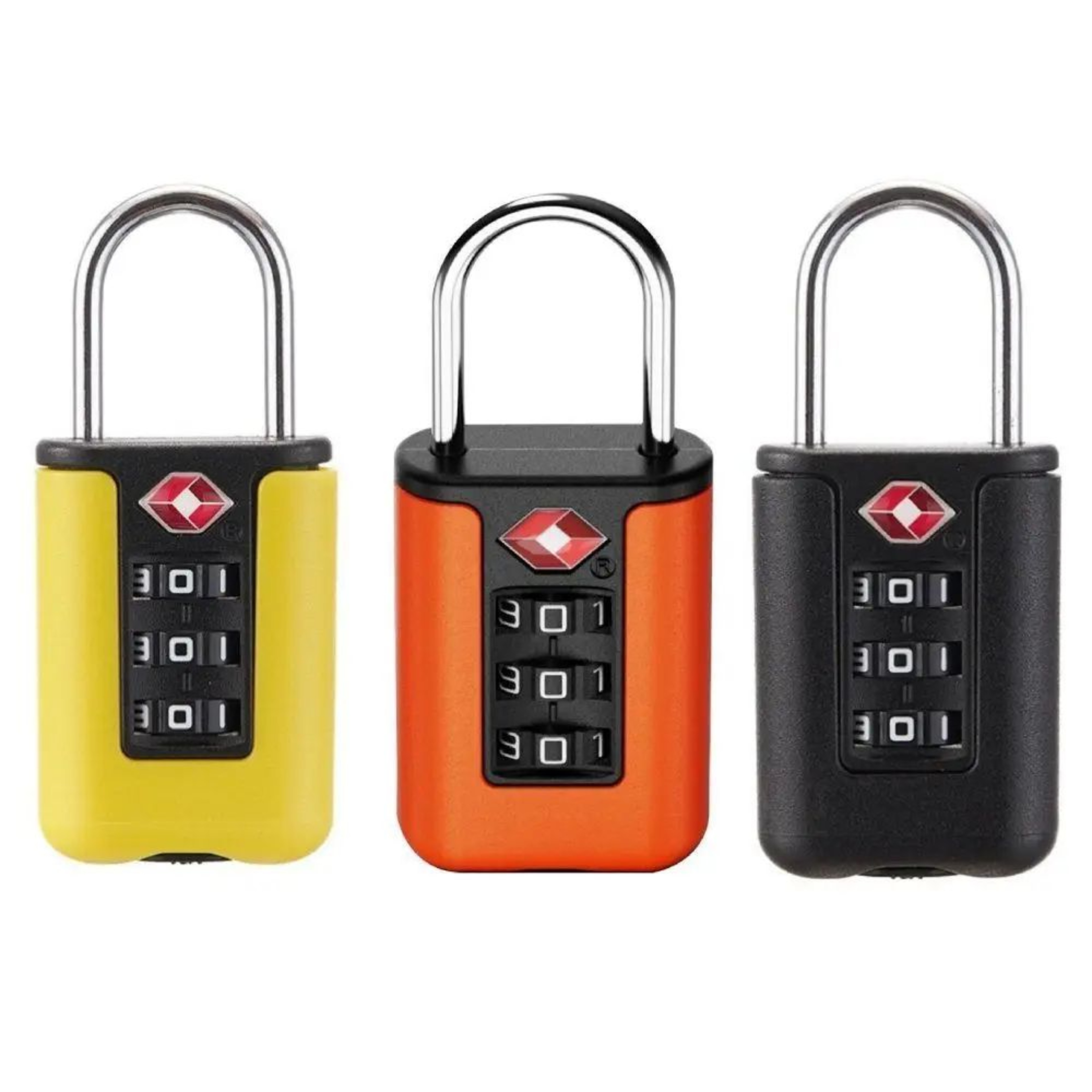 TSAApproved 3 Digit Combination Luggage Lock  Travel Suitcase Password Padlock For Bags Locker Cabi 0