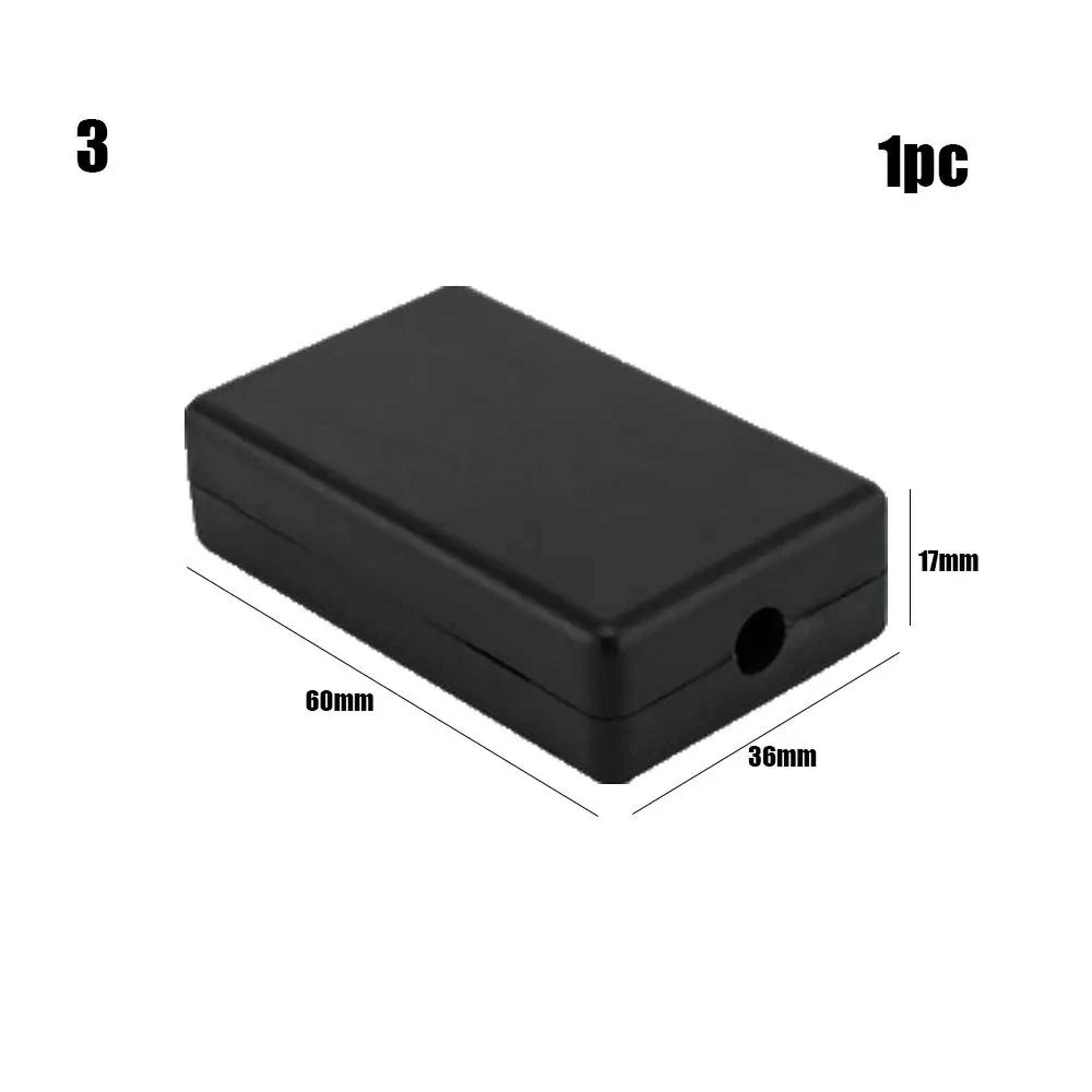 Waterproof ABS Electronic Enclosure Box  Black Instrument Project Case Housing For DIY Circuits Ele 17