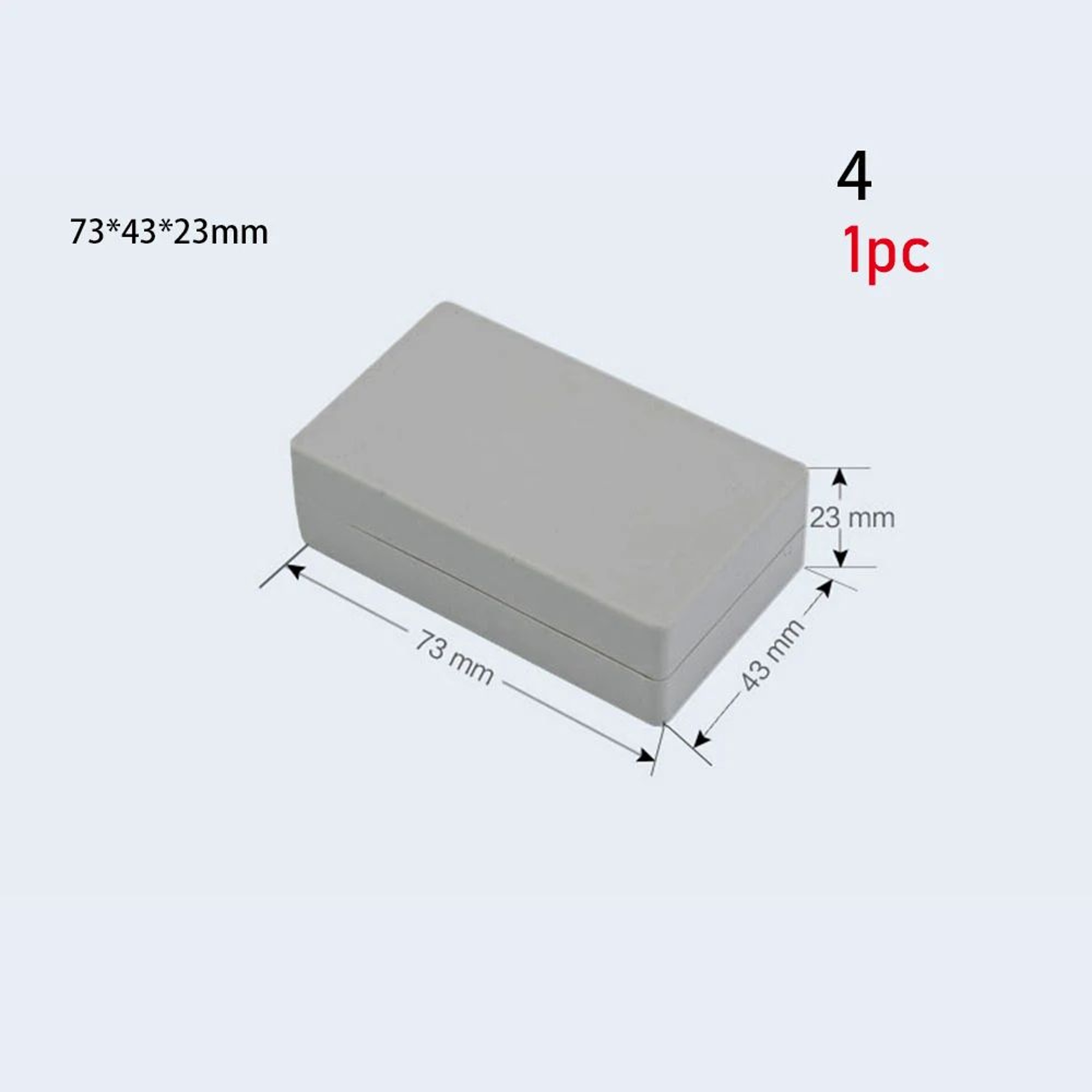 Waterproof ABS Electronic Enclosure Box  Black Instrument Project Case Housing For DIY Circuits Ele 21