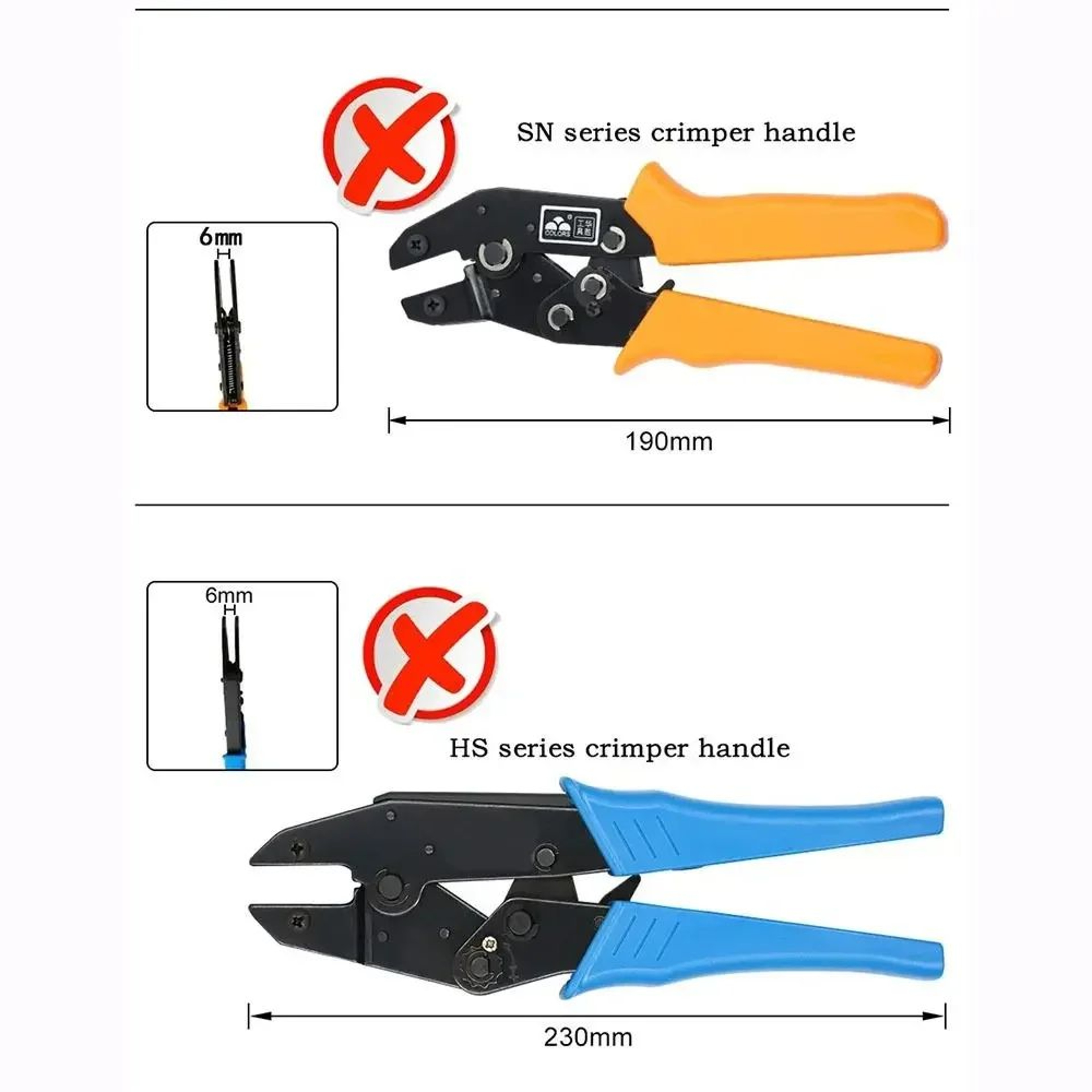 SNSeries Alloy Crimping Pliers 4mm Jaw  Precision Terminal Crimper Tool For Wire Connectors  Ratche 3