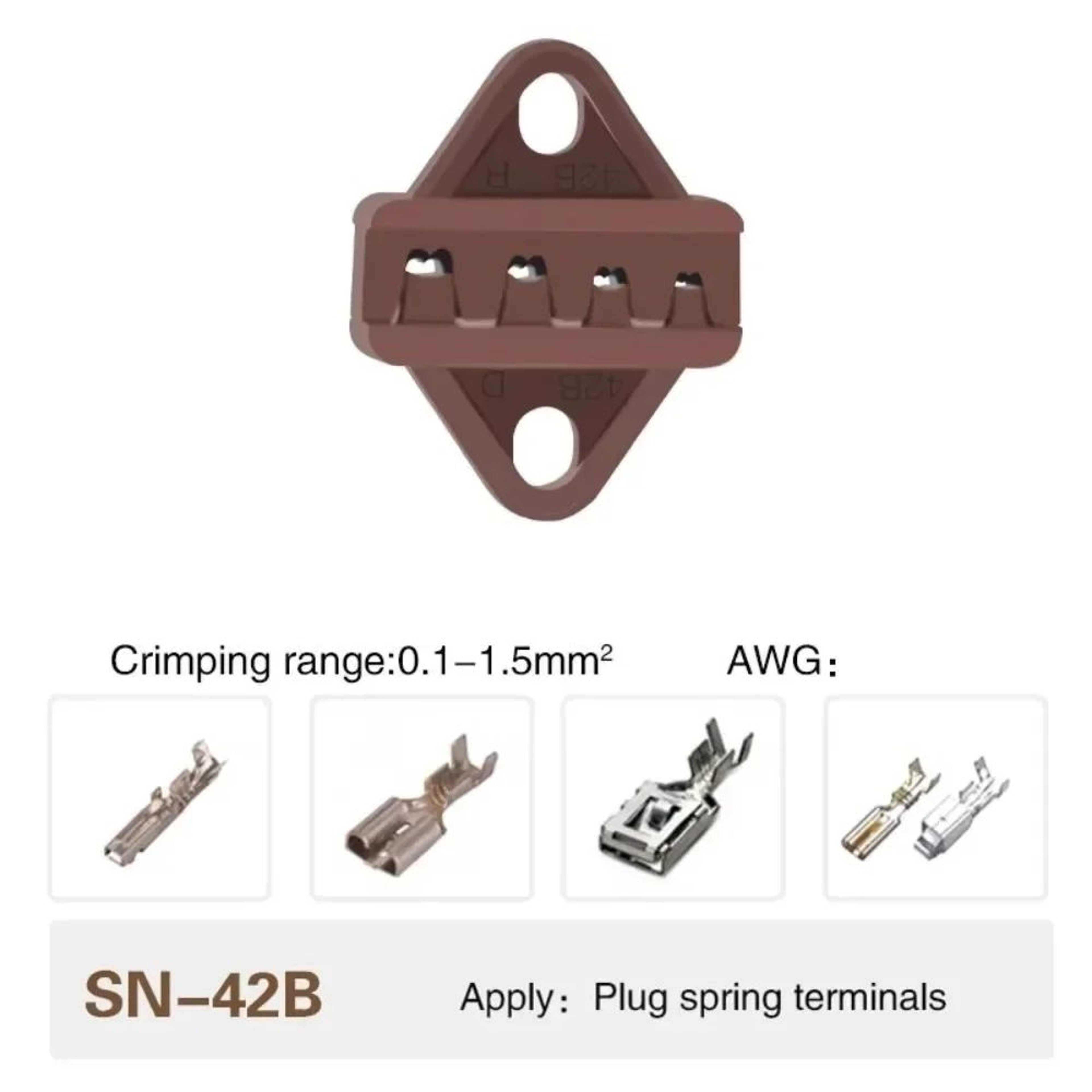 SNSeries Alloy Crimping Pliers 4mm Jaw  Precision Terminal Crimper Tool For Wire Connectors  Ratche 7