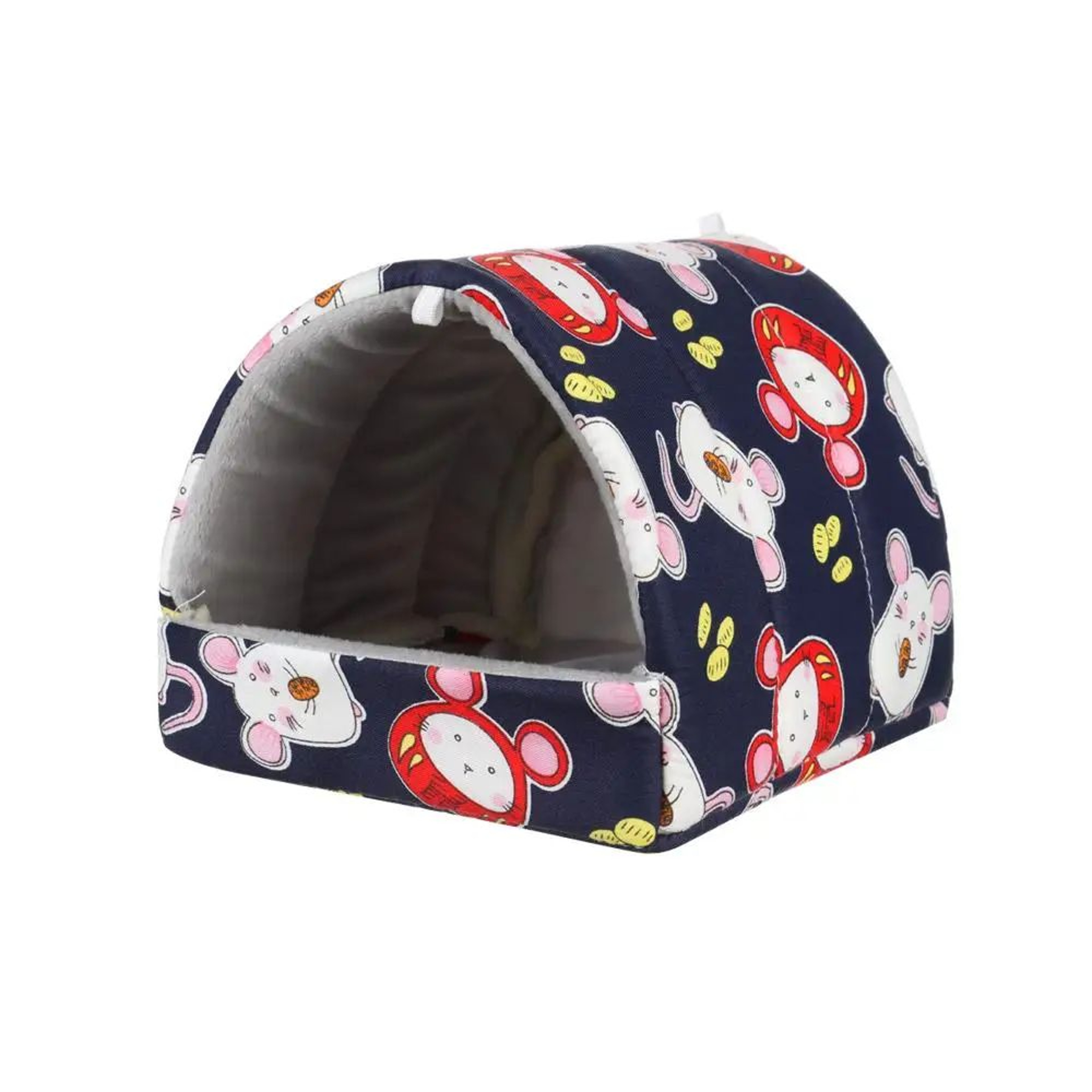 Warm Plush Small Animal Sleeping Bed  Cozy Winter Guinea Pig Nest  Hamster House  Rabbit Squirrel S 13