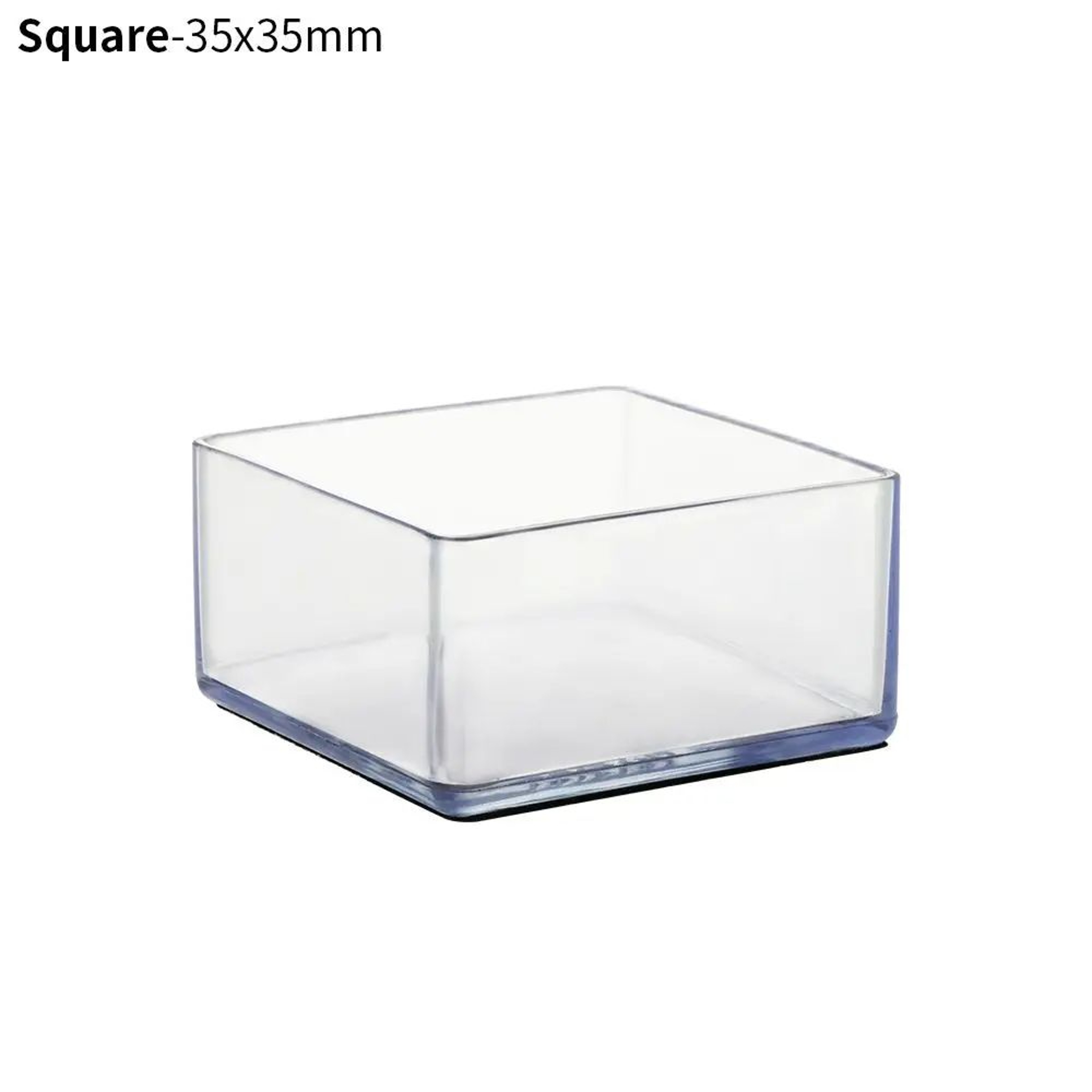 4 Pcs Transparent PVC Chair Leg Caps  NonSlip Table Foot Covers  Floor Protector Pads For Round Fur 19