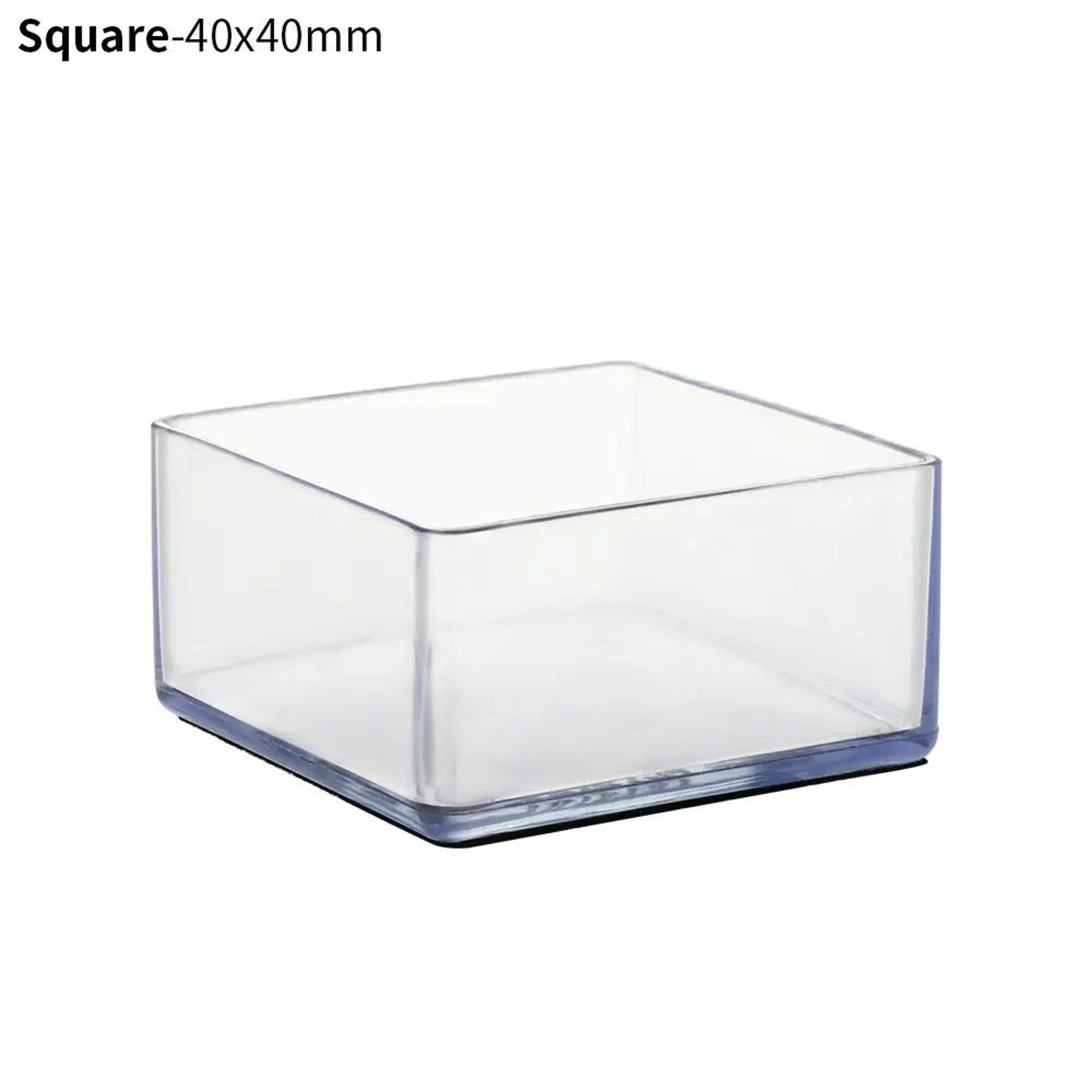4 Pcs Transparent PVC Chair Leg Caps  NonSlip Table Foot Covers  Floor Protector Pads For Round Fur 21