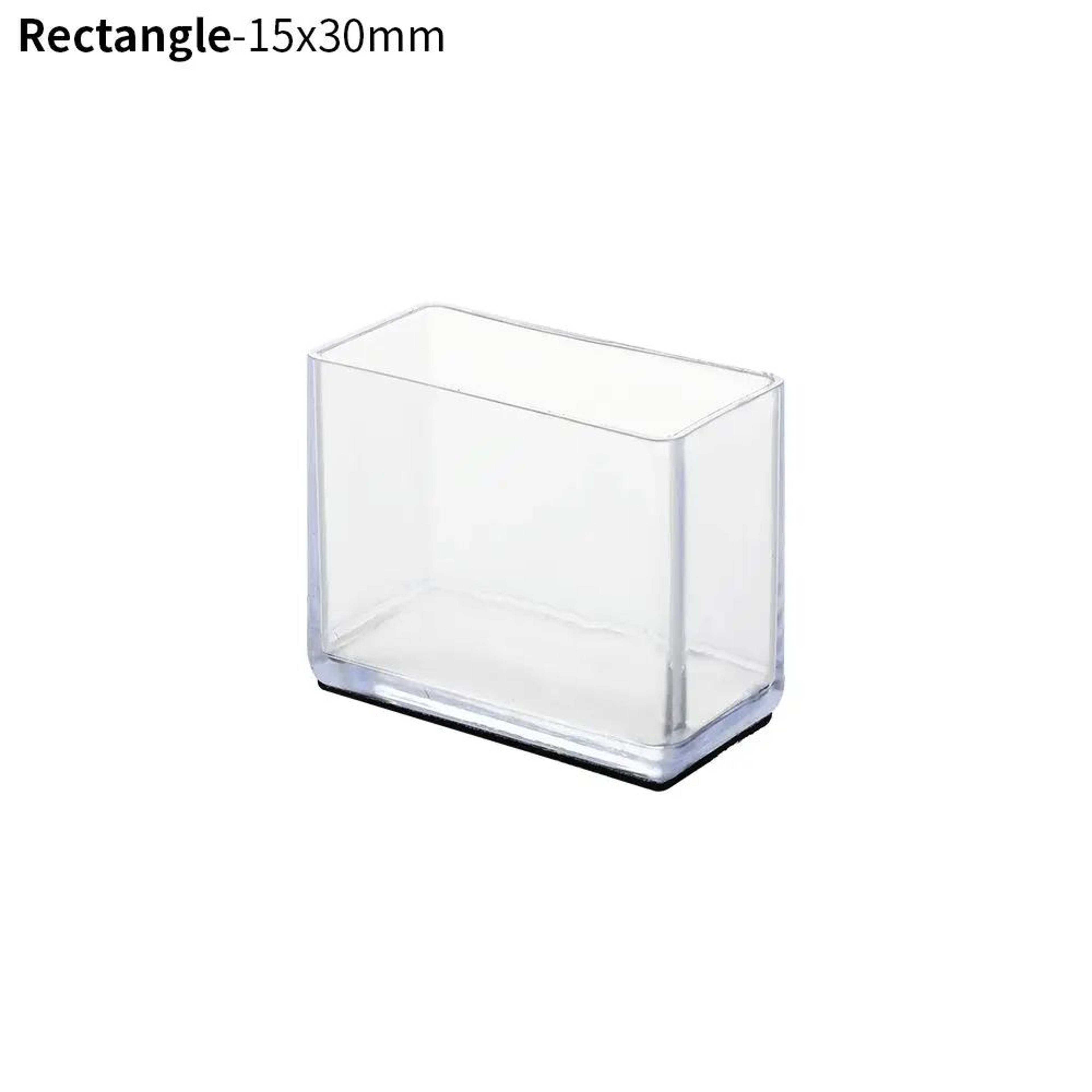 4 Pcs Transparent PVC Chair Leg Caps  NonSlip Table Foot Covers  Floor Protector Pads For Round Fur 24