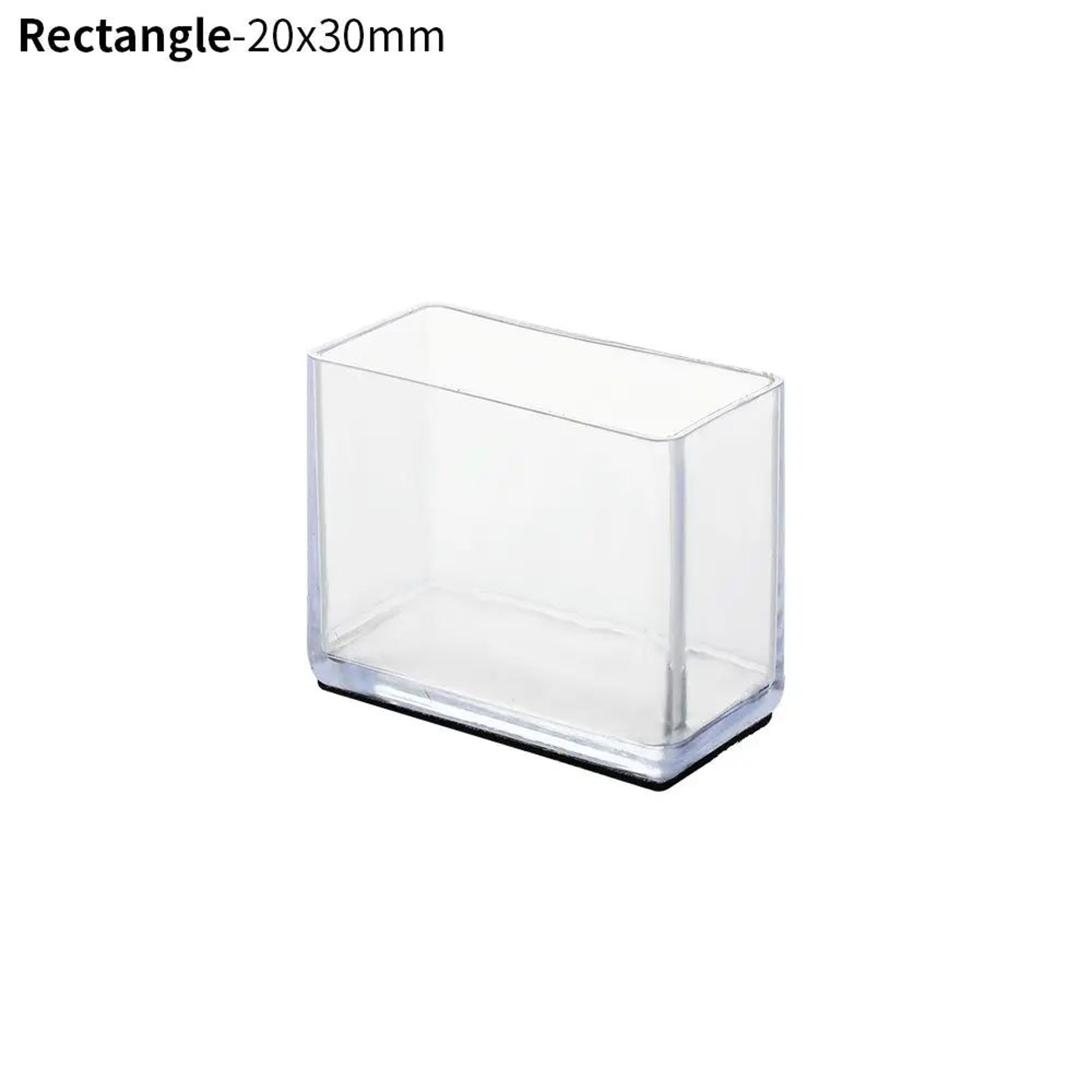 4 Pcs Transparent PVC Chair Leg Caps  NonSlip Table Foot Covers  Floor Protector Pads For Round Fur 25