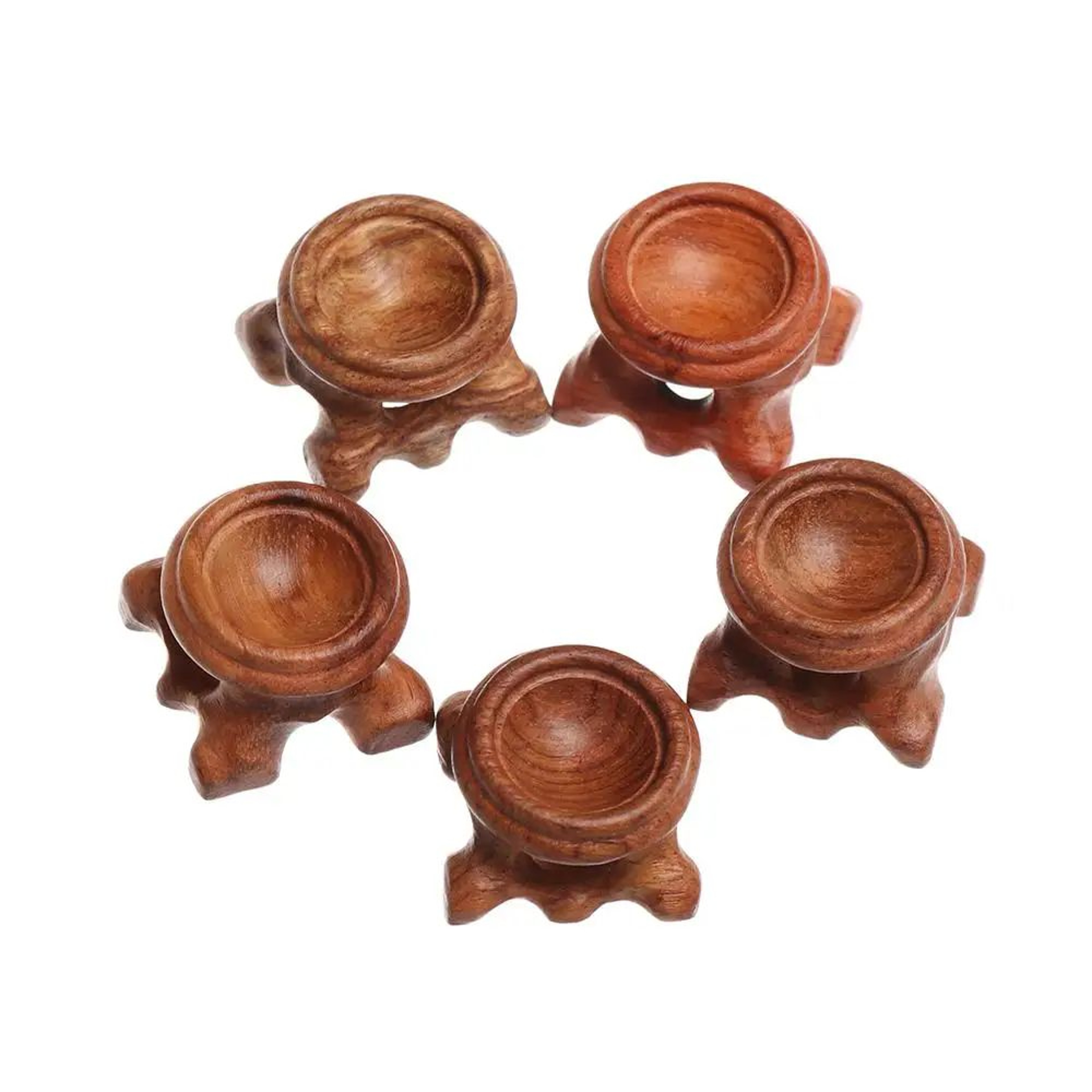 Retro Wooden Crystal Ball Stand  Display Holder Base For Crystal Sphere Home Decor Ornament Photogr 3