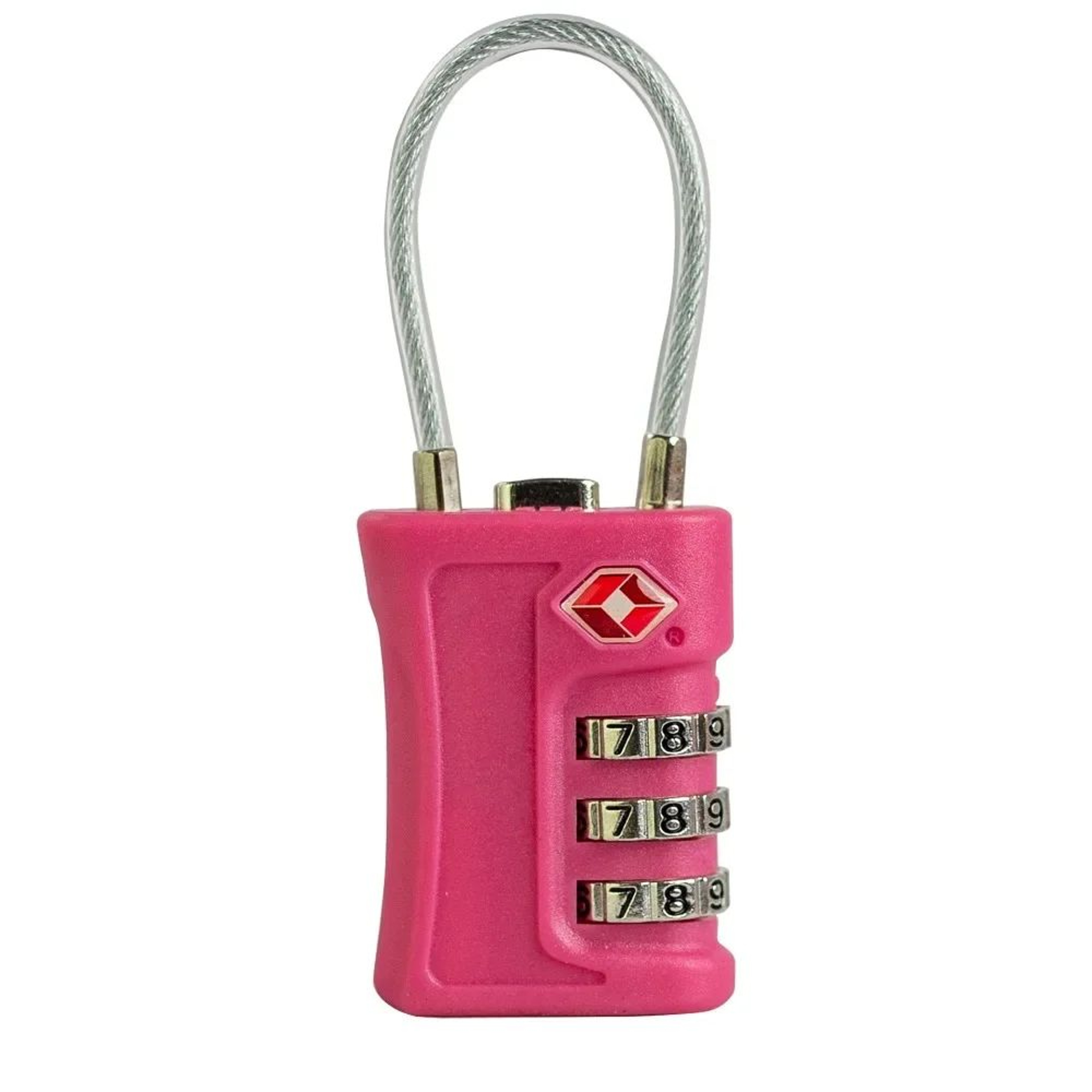 Portable TSA 3Digit Combination Wire Rope Lock  AntiTheft Padlock For Luggage Suitcase Backpack  Tr 15
