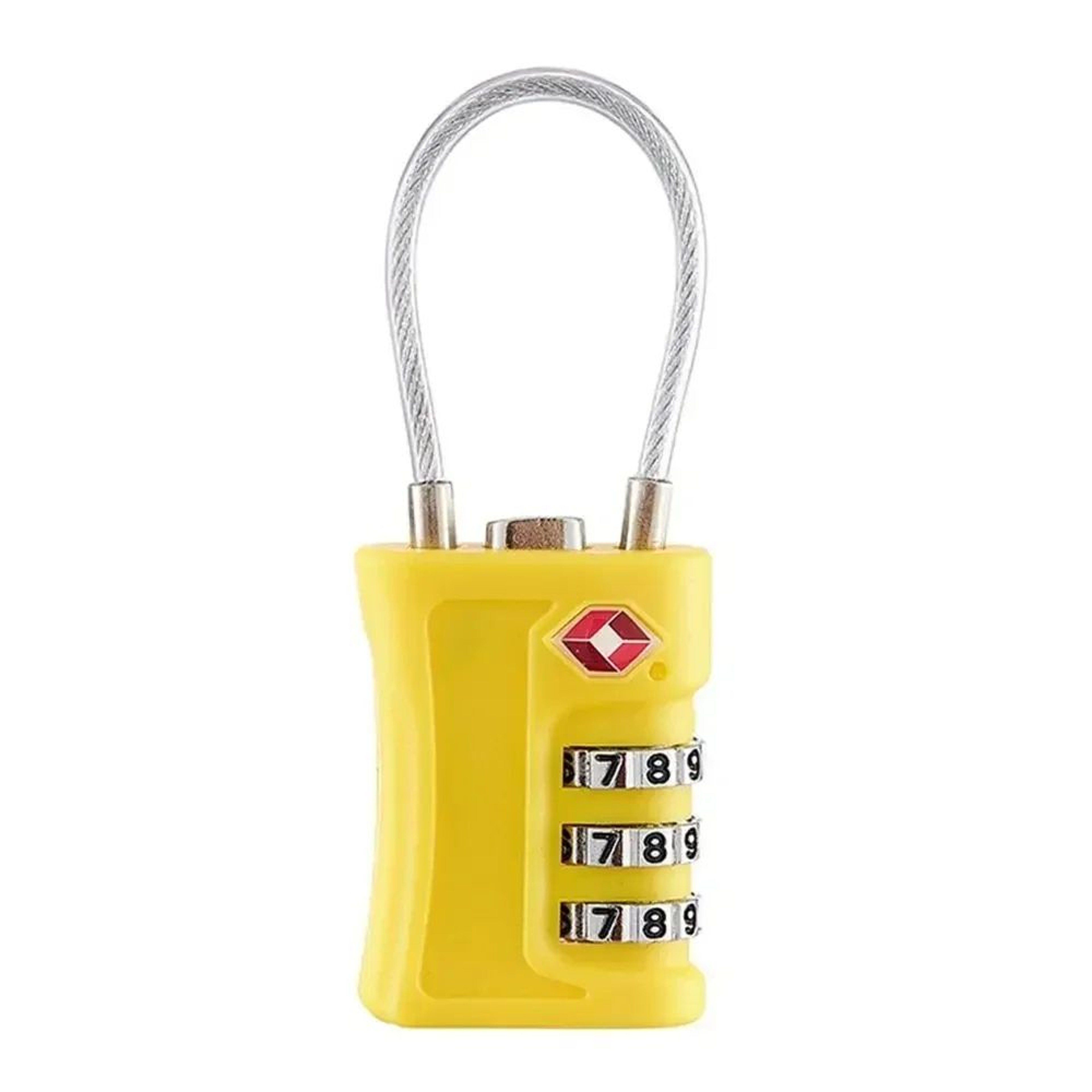 Portable TSA 3Digit Combination Wire Rope Lock  AntiTheft Padlock For Luggage Suitcase Backpack  Tr 16
