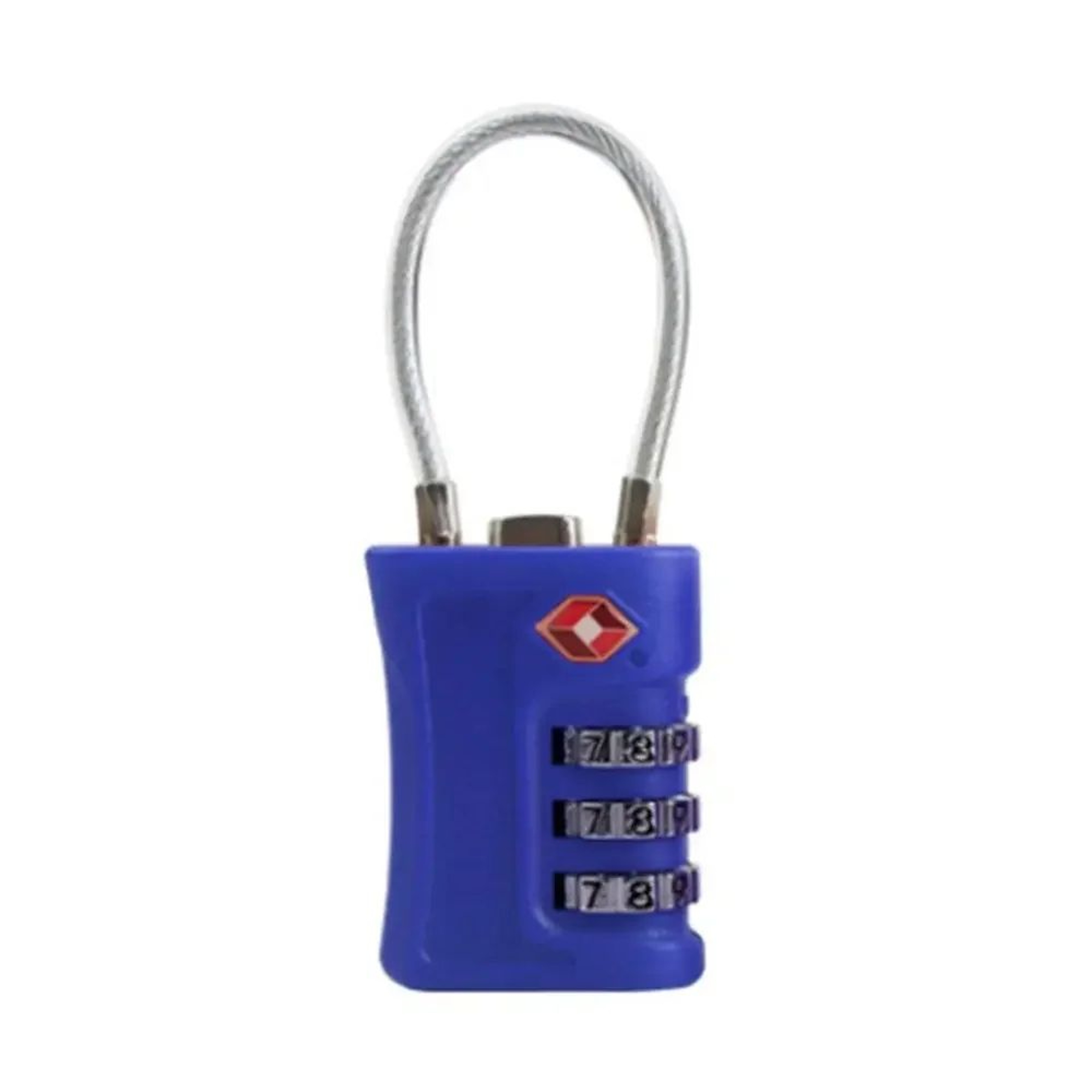 Portable TSA 3Digit Combination Wire Rope Lock  AntiTheft Padlock For Luggage Suitcase Backpack  Tr 11